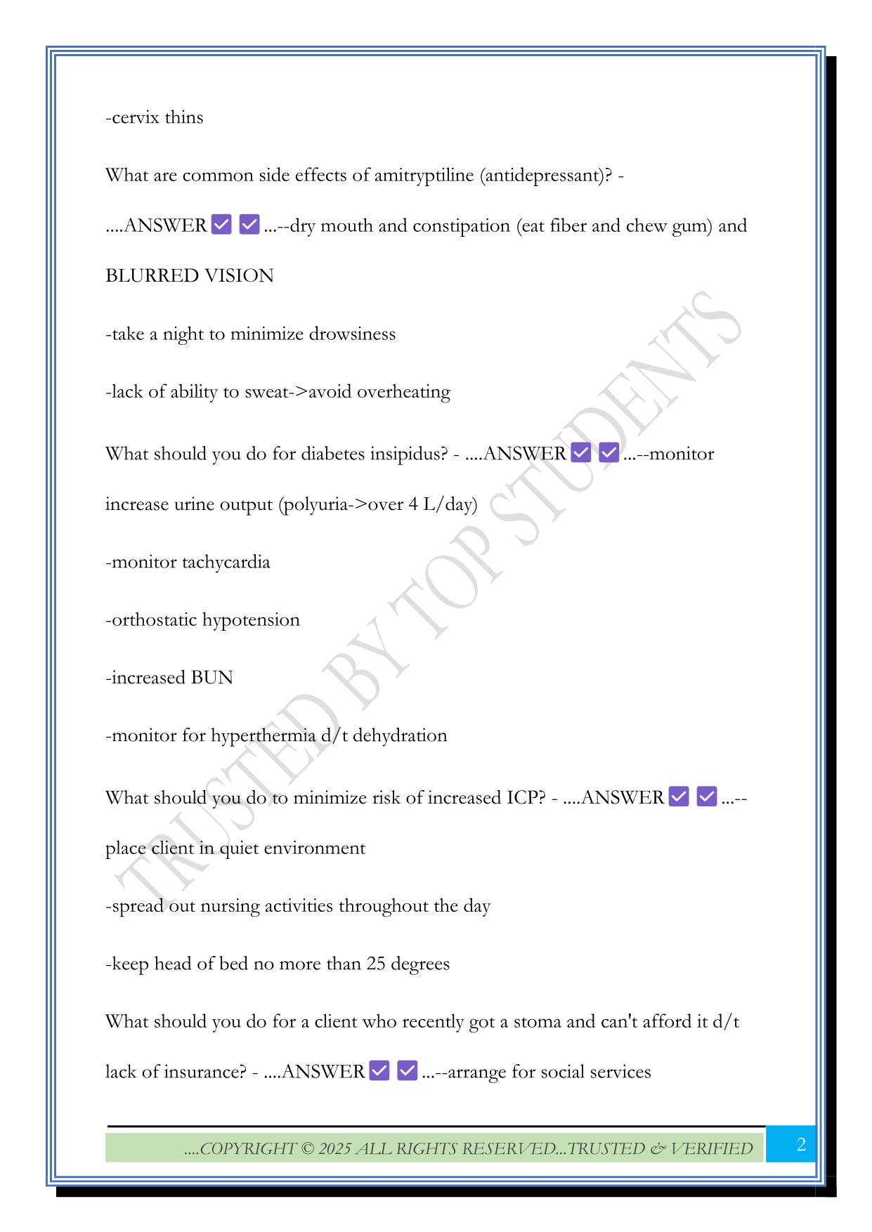 ATI Comprehensive Exam 2025 Questions and Answers