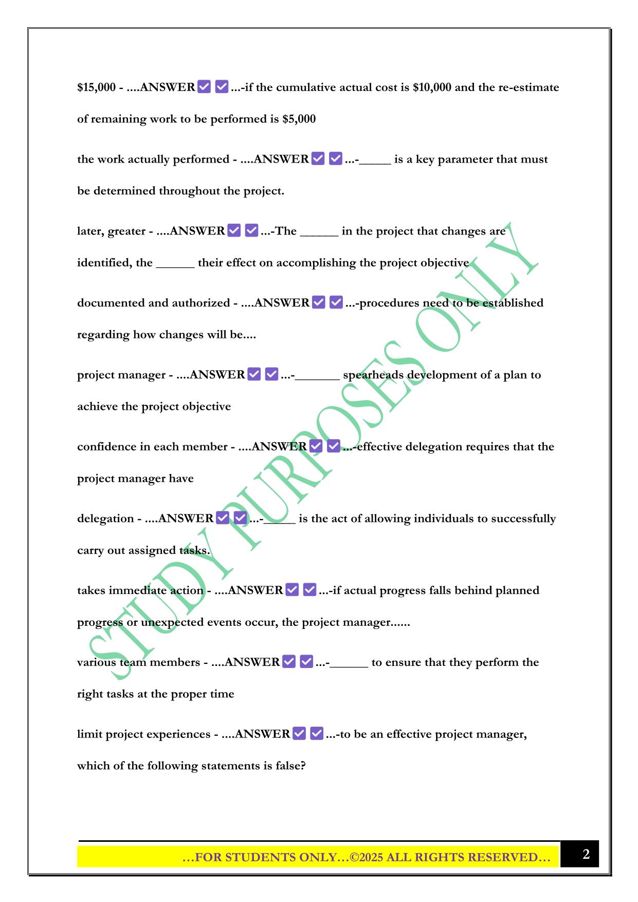 BMGT 1309 Final Exam 2025 Questions and Answers