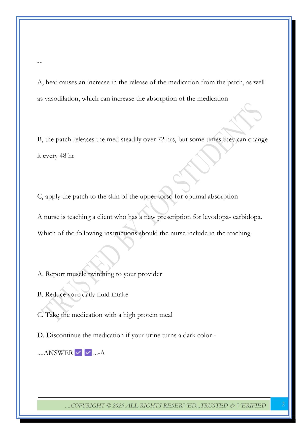 ATI NCLEX Pharmacology Assessment 1 2025 Questions and Answers 100% Solved