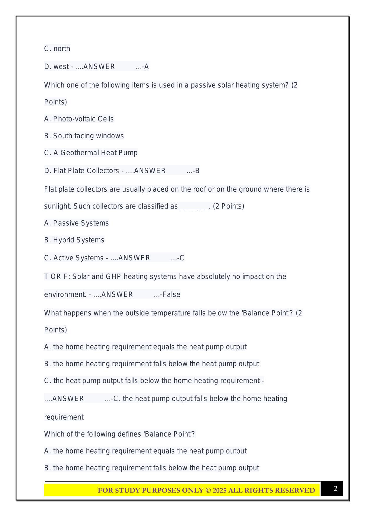 EGEE exam 3 2025 Questions and Answers
