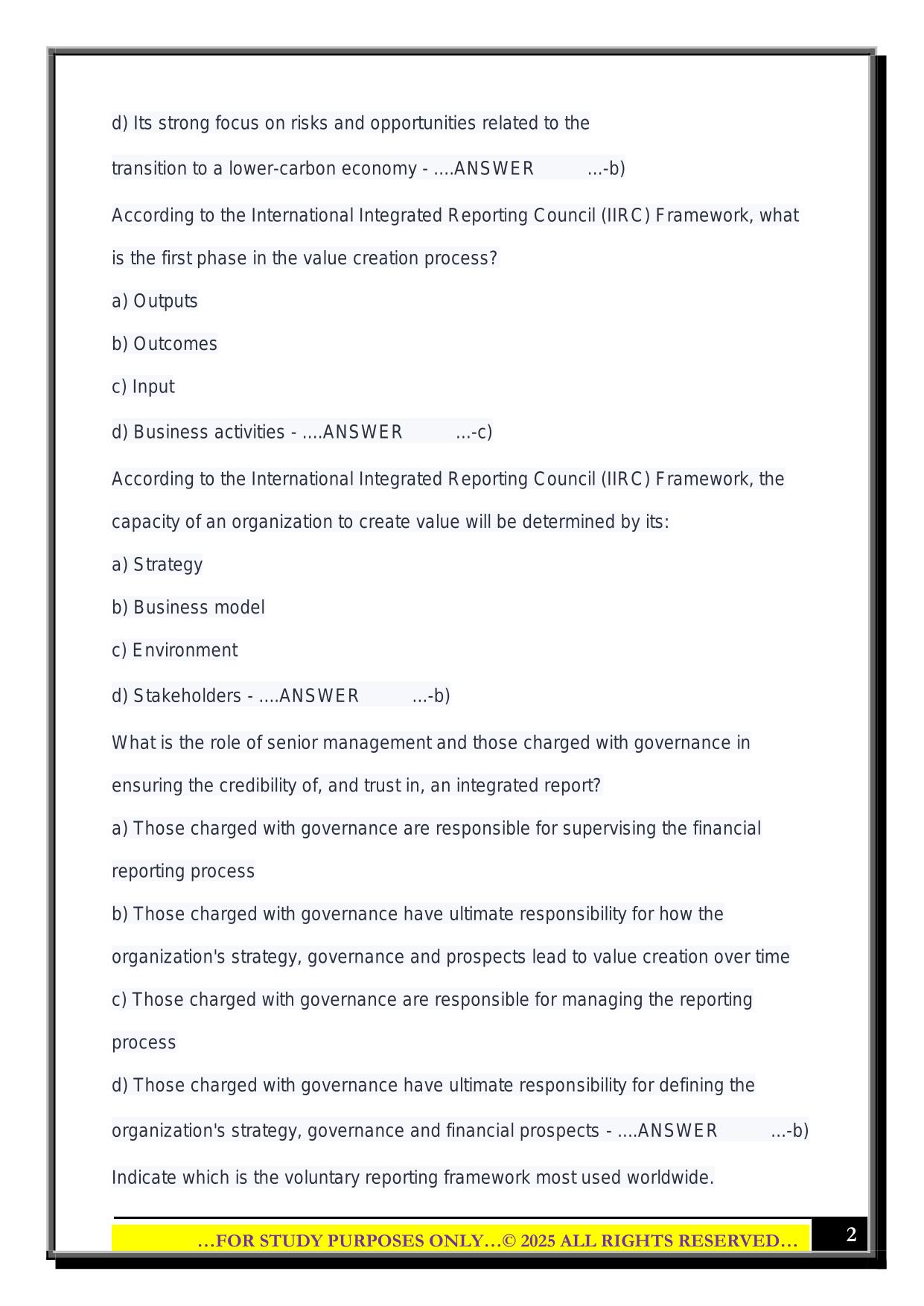 CESGA Module 5 2025 Questions and Answers