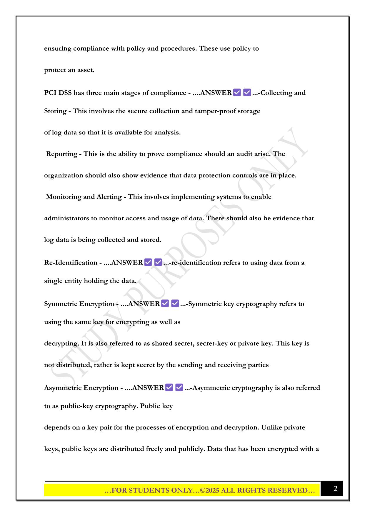 CIPT - Certified Information Privacy Technologist Exam 2025 Questions and Answers