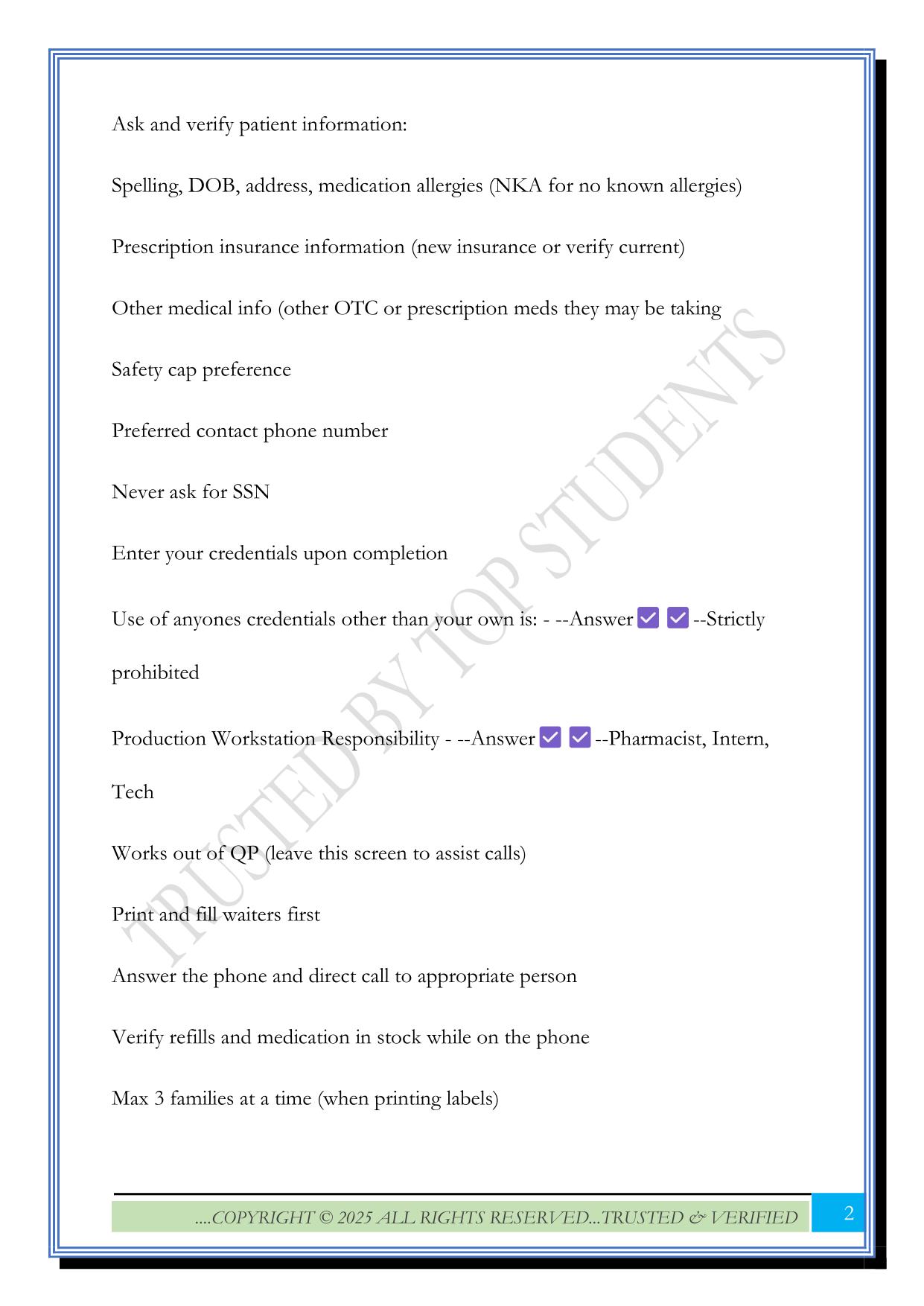 CVS TECHNICIAN EXAM STUDY GUIDE 2025 Questions and Answers