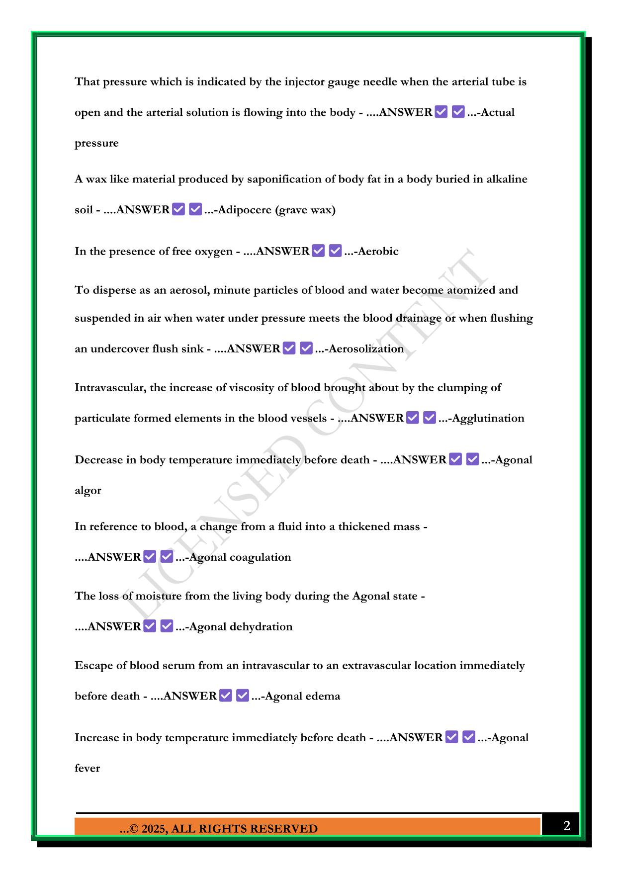NATIONAL BOARD STUDY GUIDE EXAM/SCIENCES 2025 QUESTIONS AND ANSWERS