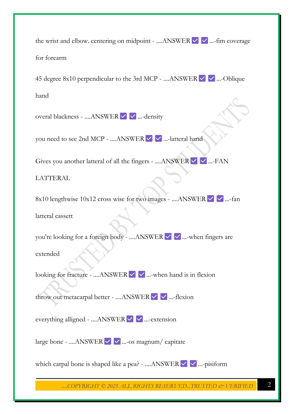 DMI 30 QUIZ #3 2025 QUESTIONS AND ANSWERS