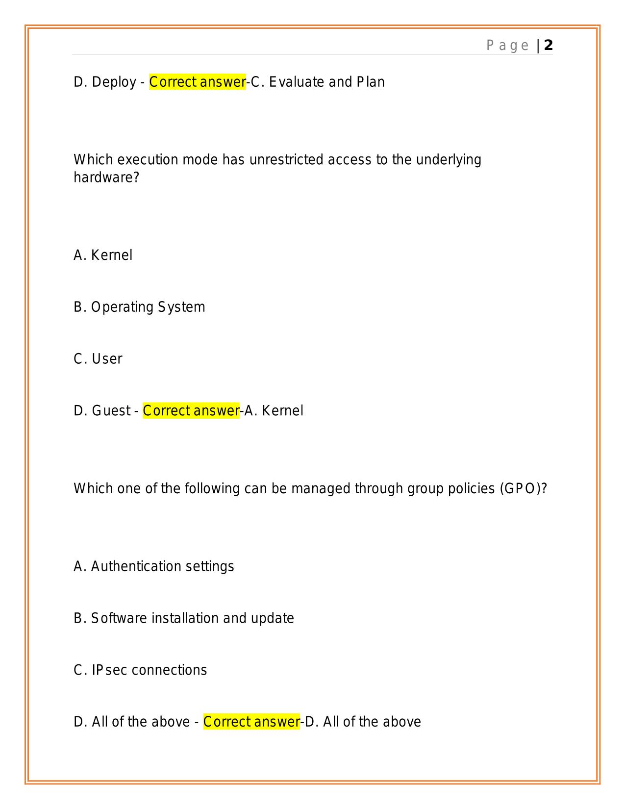 FEDVTE WINDOWS OPERATING SYSTEM SECURITY 2025 QUESTIONS AND ANSWERS.