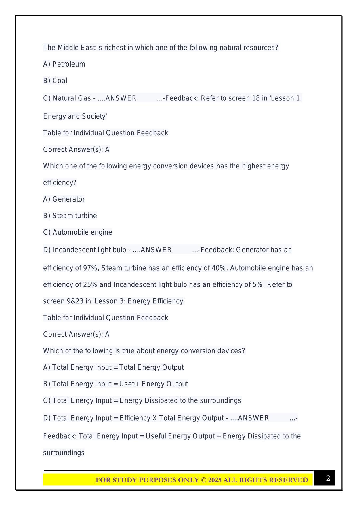 EGEE 102 - Exam 1 2025 Questions and Answers