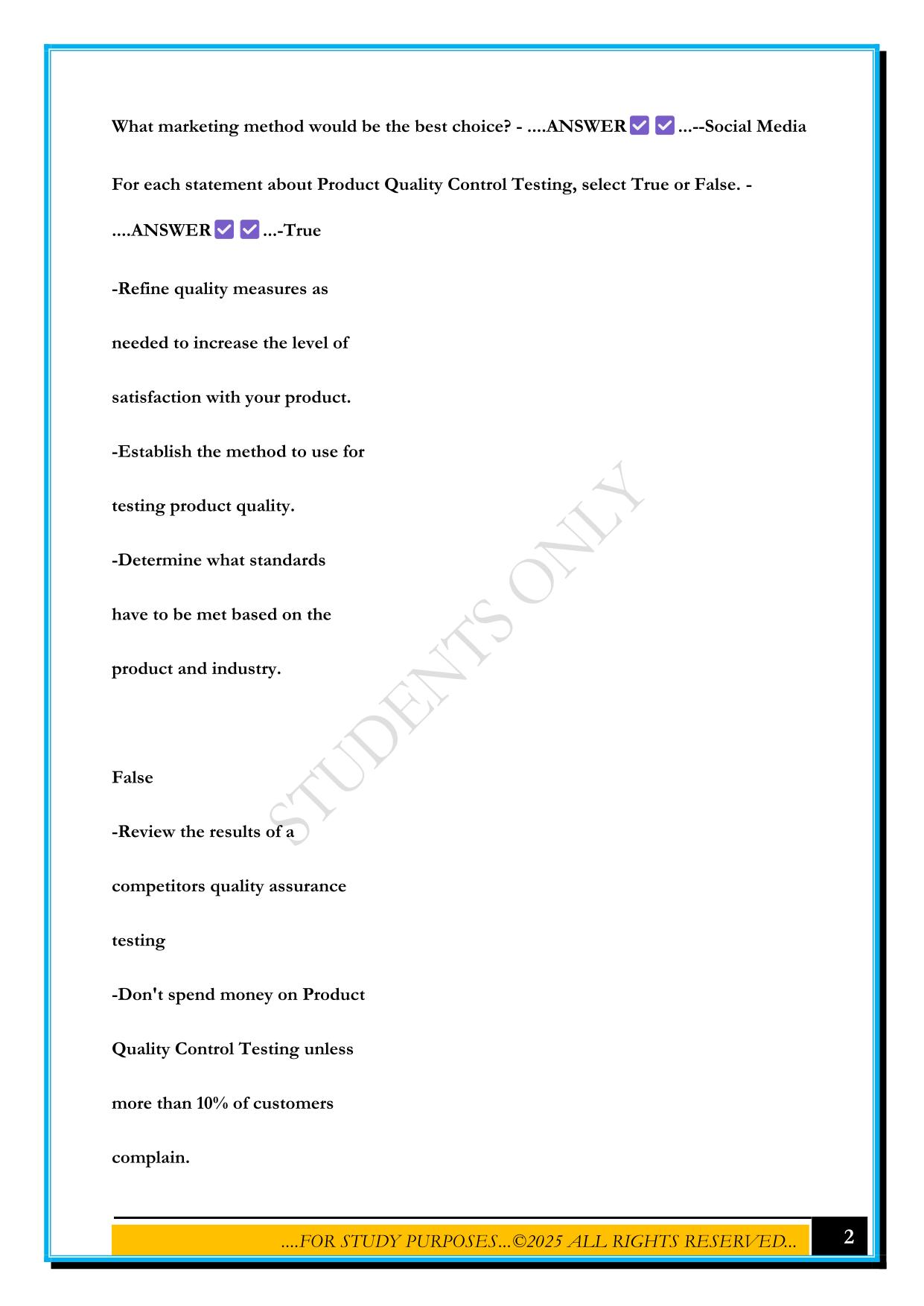 ESB PRACTICE EXAM 1 2025 QUESTIONS AND ANSWERS