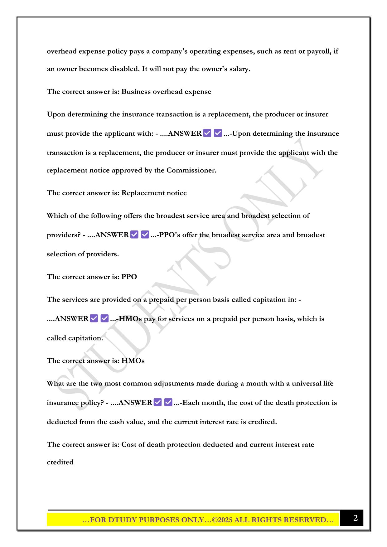 FINA EXAM 2025 QUESTIONS AND ANSWERS