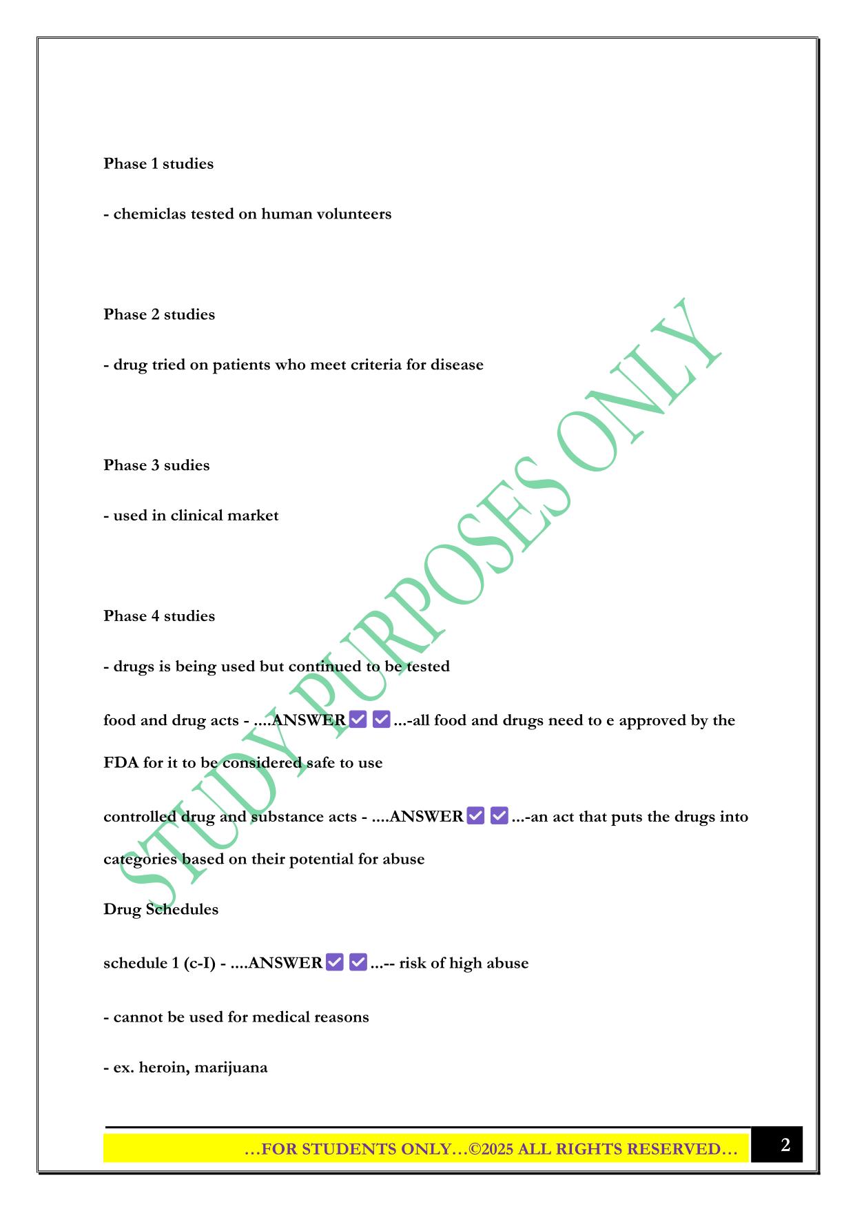 PN 1005 session 1 Exam 2025 Questions and Answers