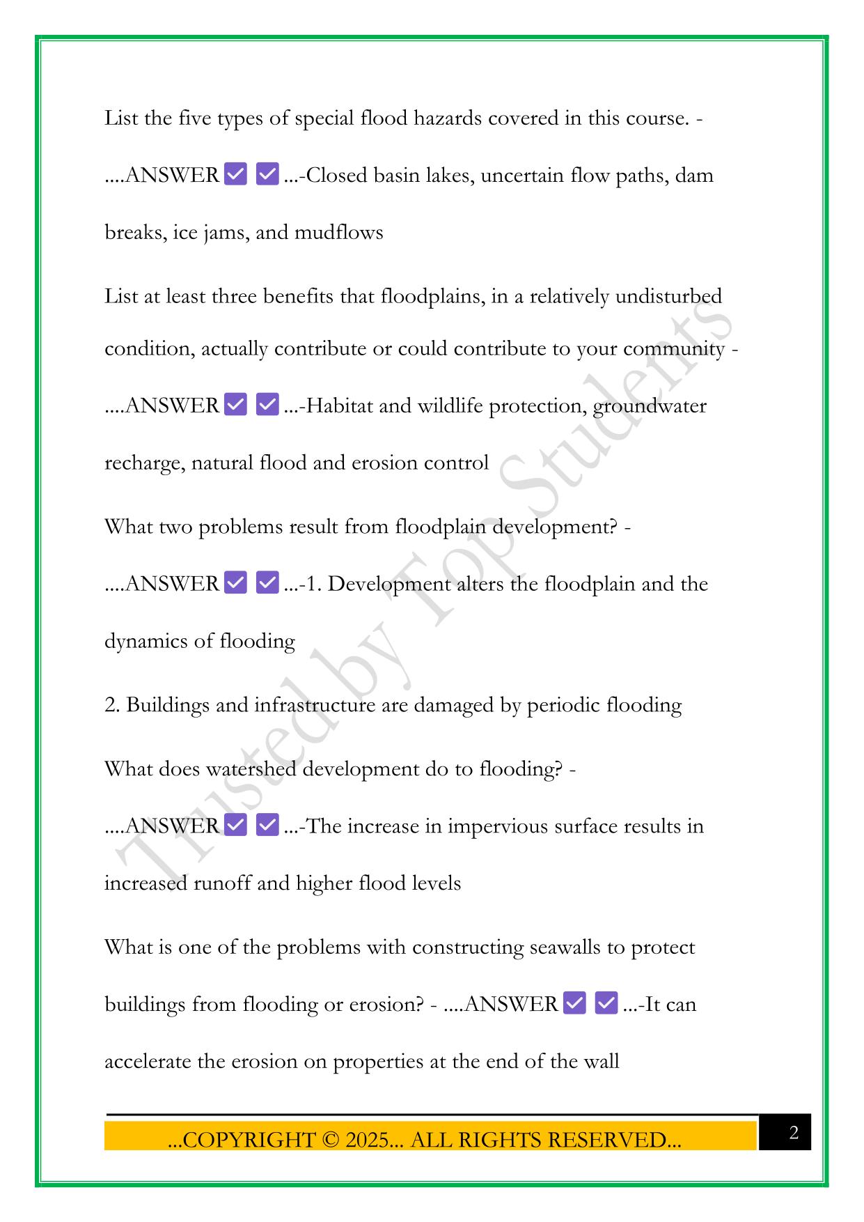 CFM EXAM PREP 2025 QUESTIONS AND ANSWERS