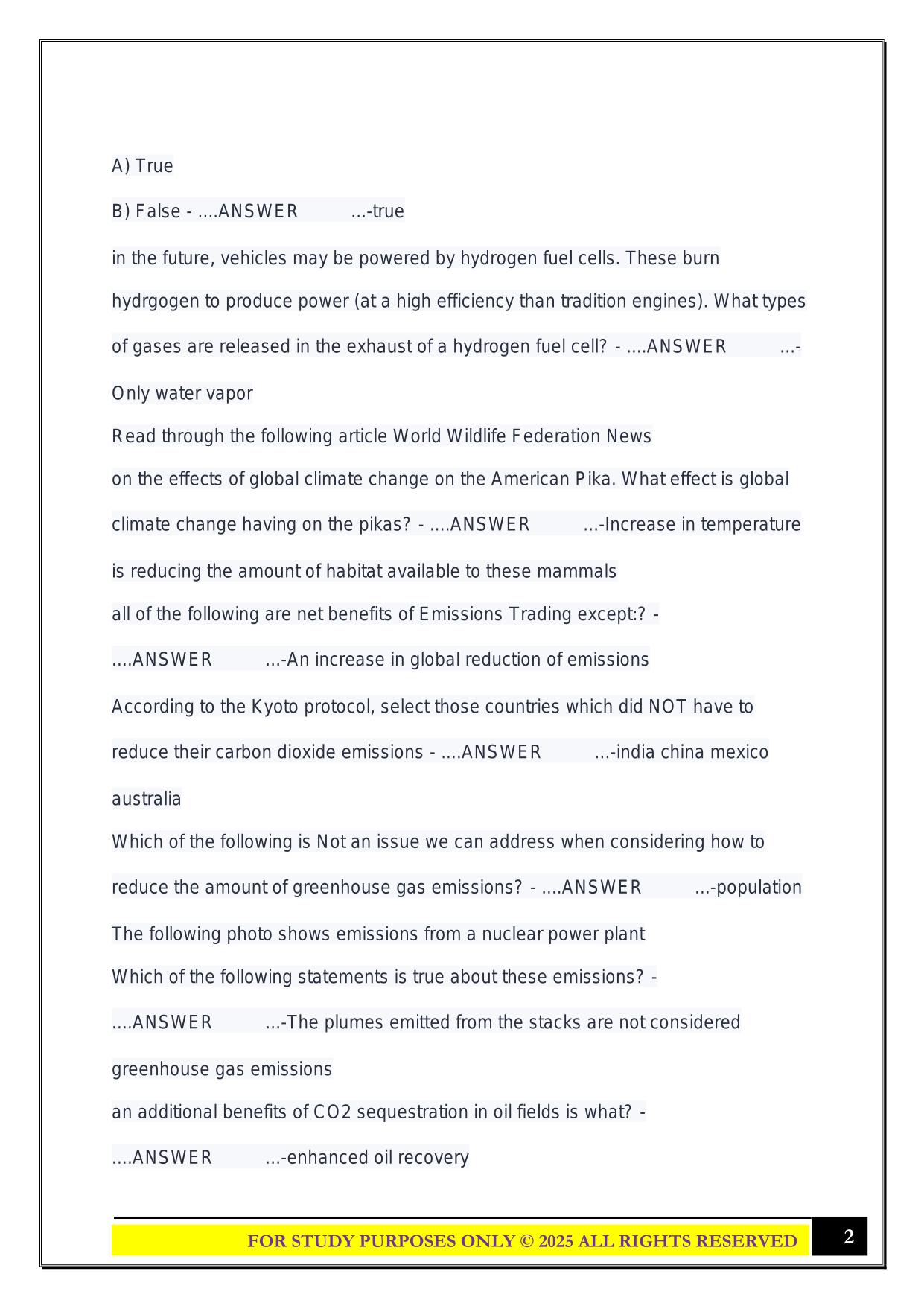 EGEE Exam 3 2025 Questions and Answers
