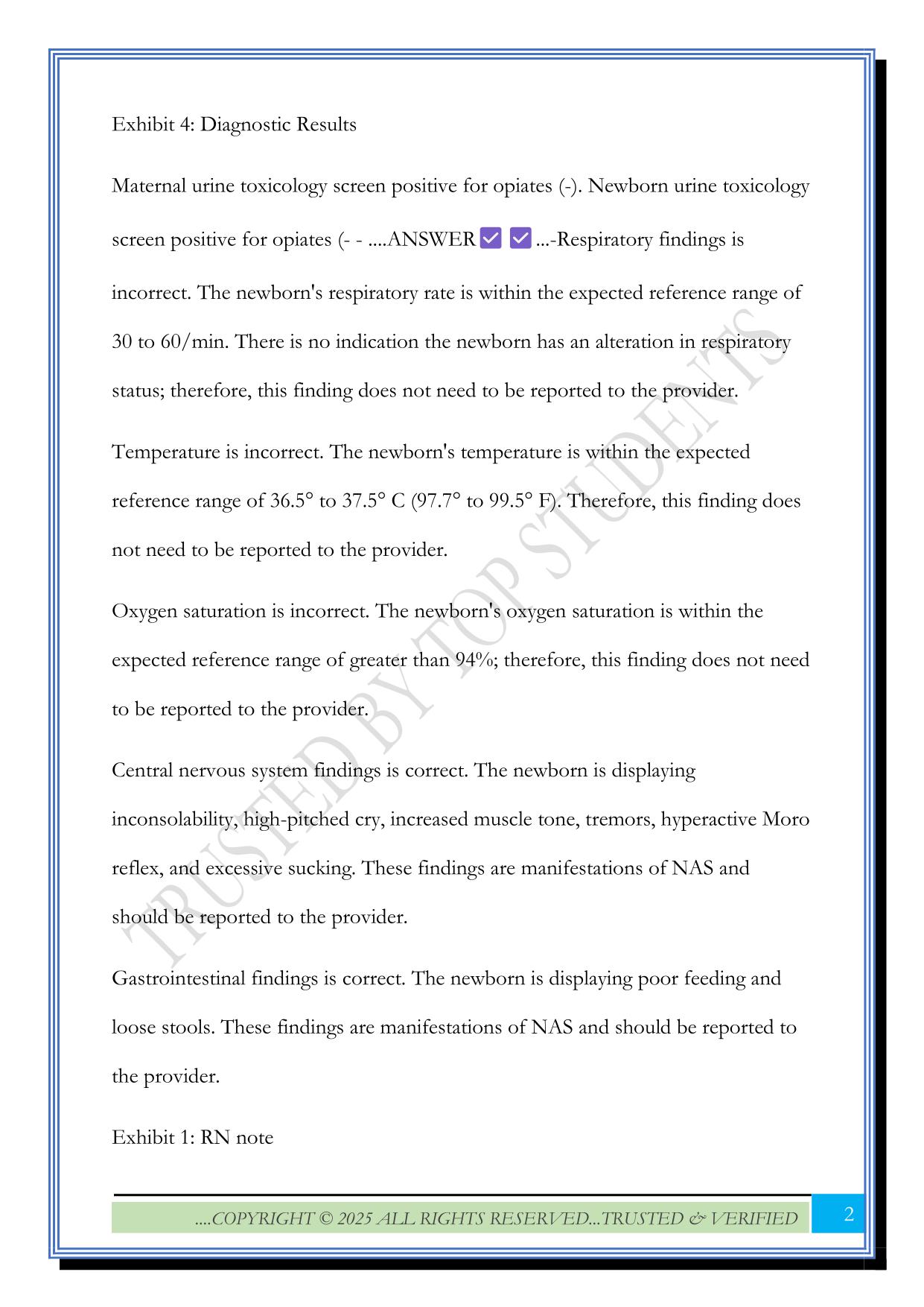 ATI RN Maternal Newborn A Exam 2025 Questions and Answers