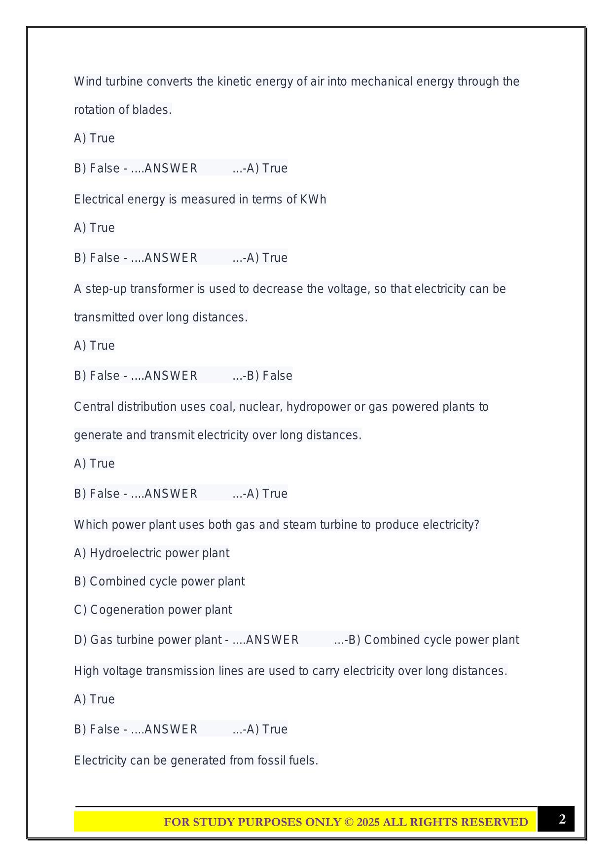 EGEE 101 Exam 2 2025 Questions and Answers