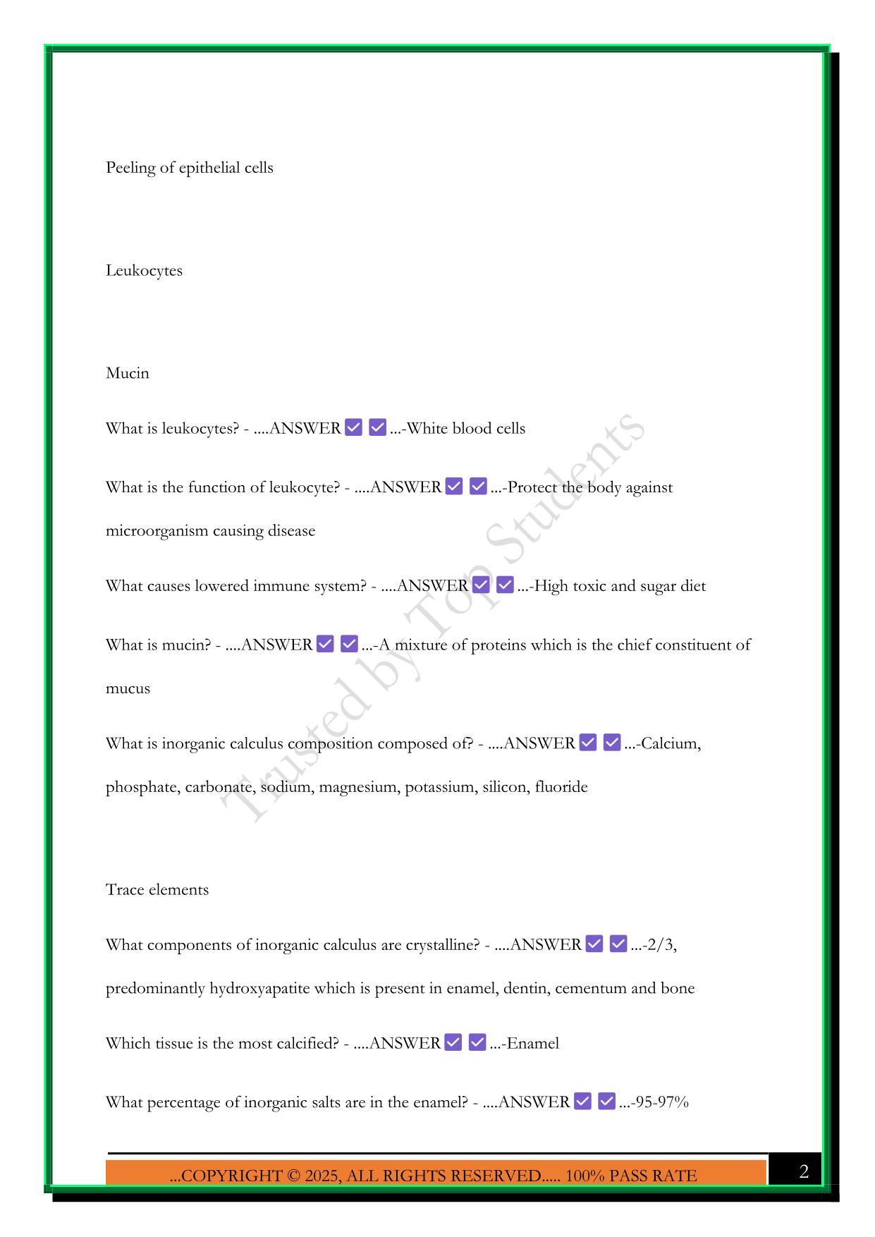 PAT: UNIT 5 - SESSION 4 2 2025 QUESTIONS AND ANSWERS