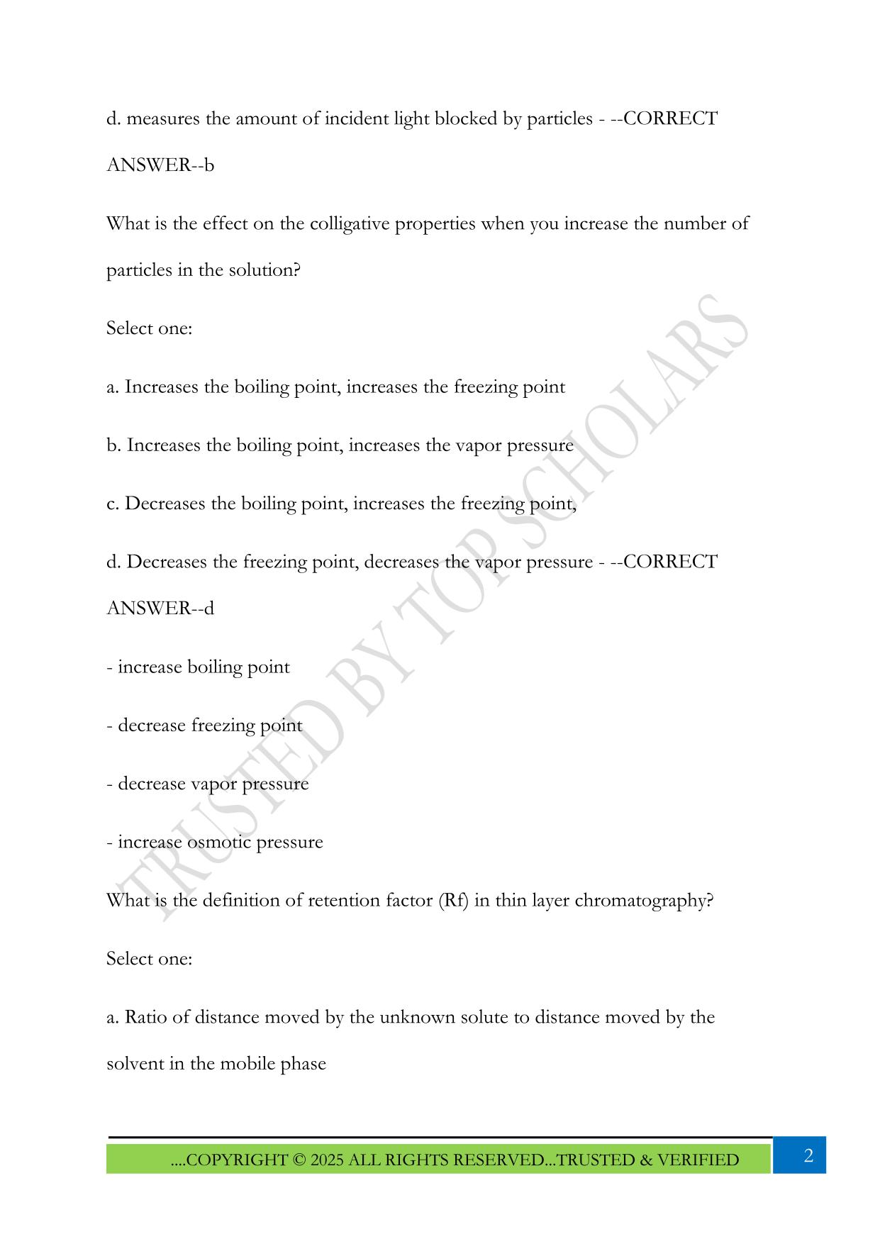 CSMLS Practice Exam 2025 Questions and Answers