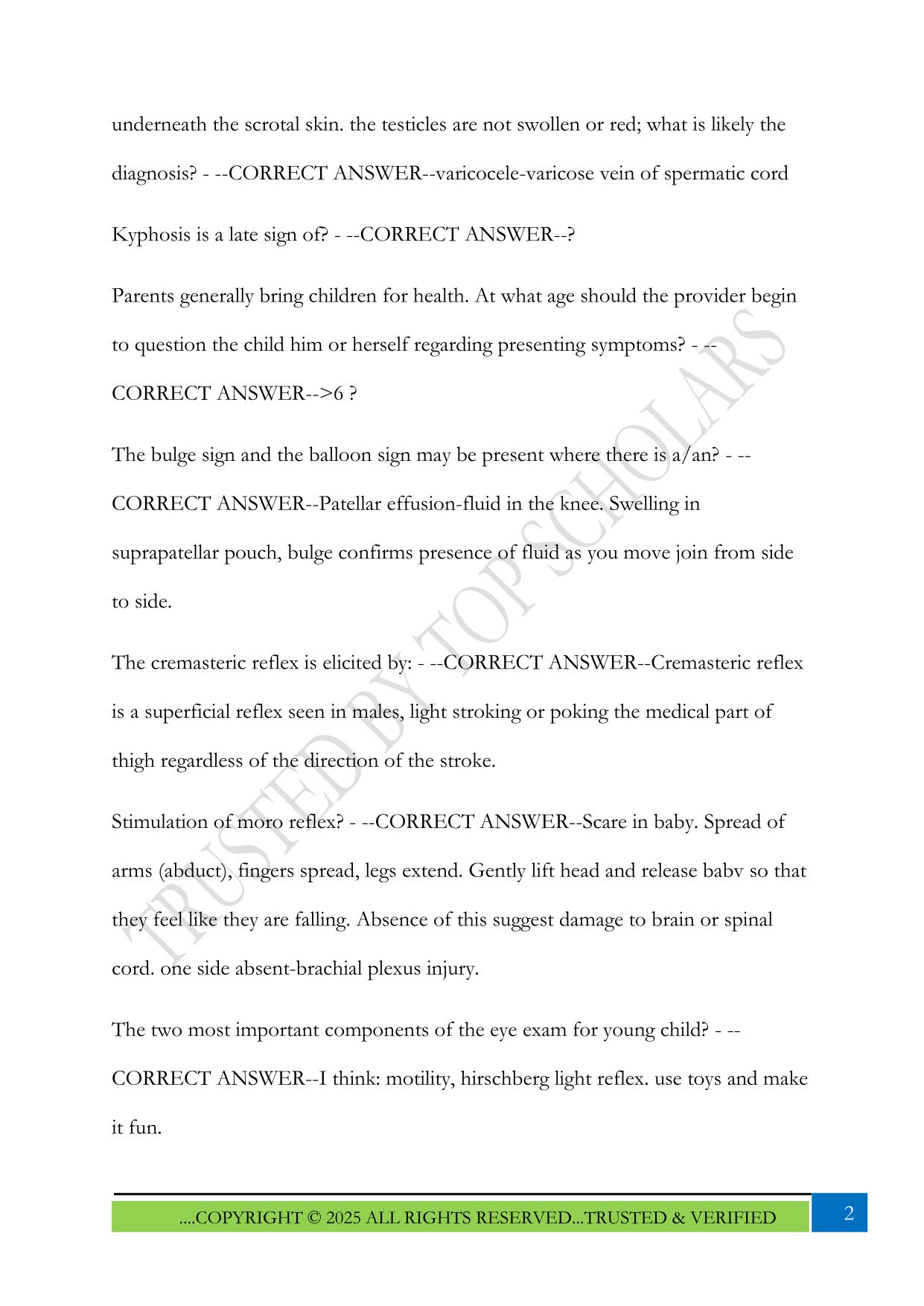 NUR 634 Final Exam 2025 Questions and Answers