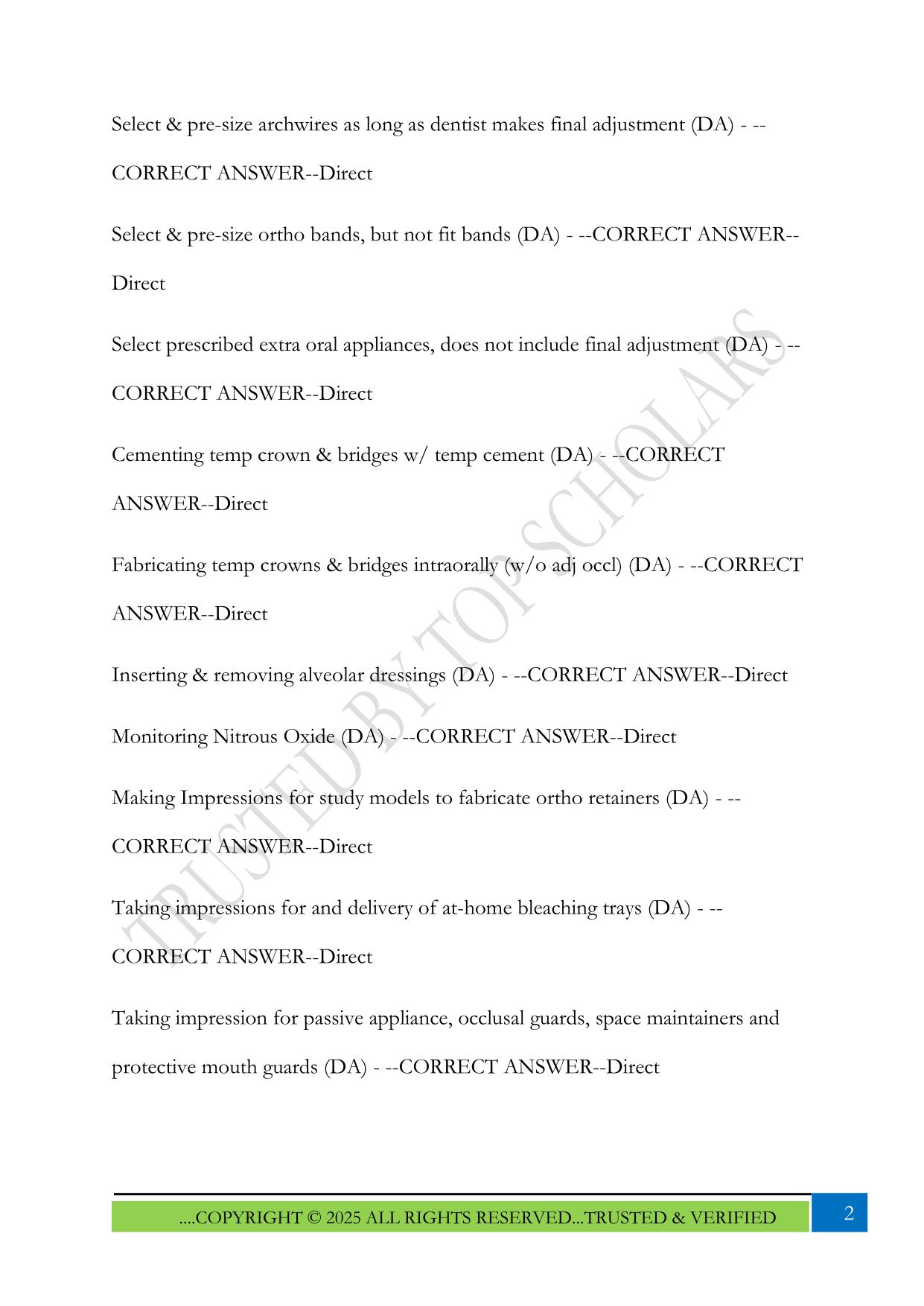 Florida Dental Laws and Rules Exam 2025 Questions and Answers