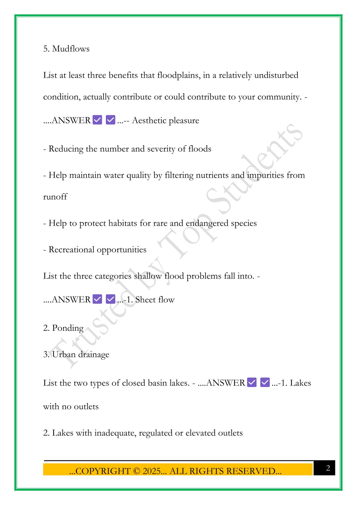 CFM EXAM PREP 2025 QUESTIONS AND ANSWERS