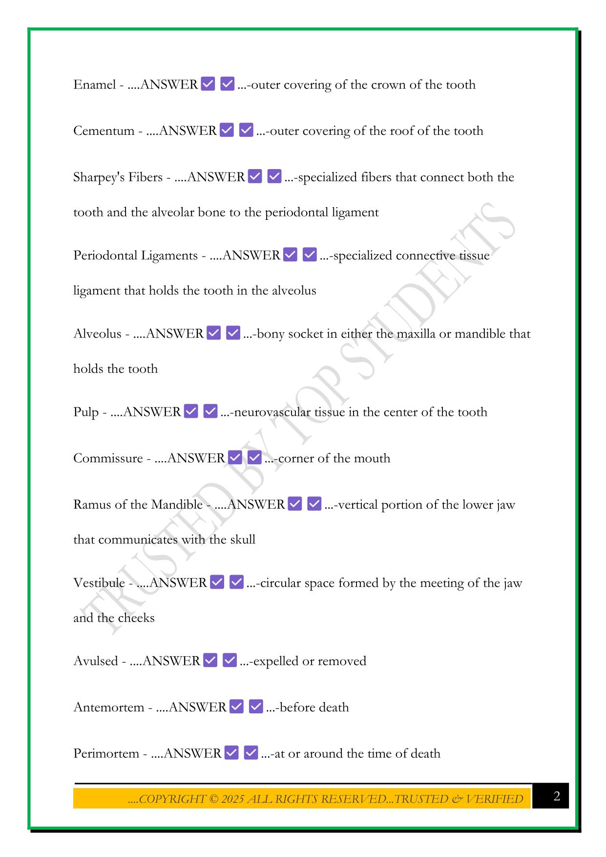 HOSA FORENSIC MEDICINE 2025 EXAM QUESTIONS AND ANSWERS