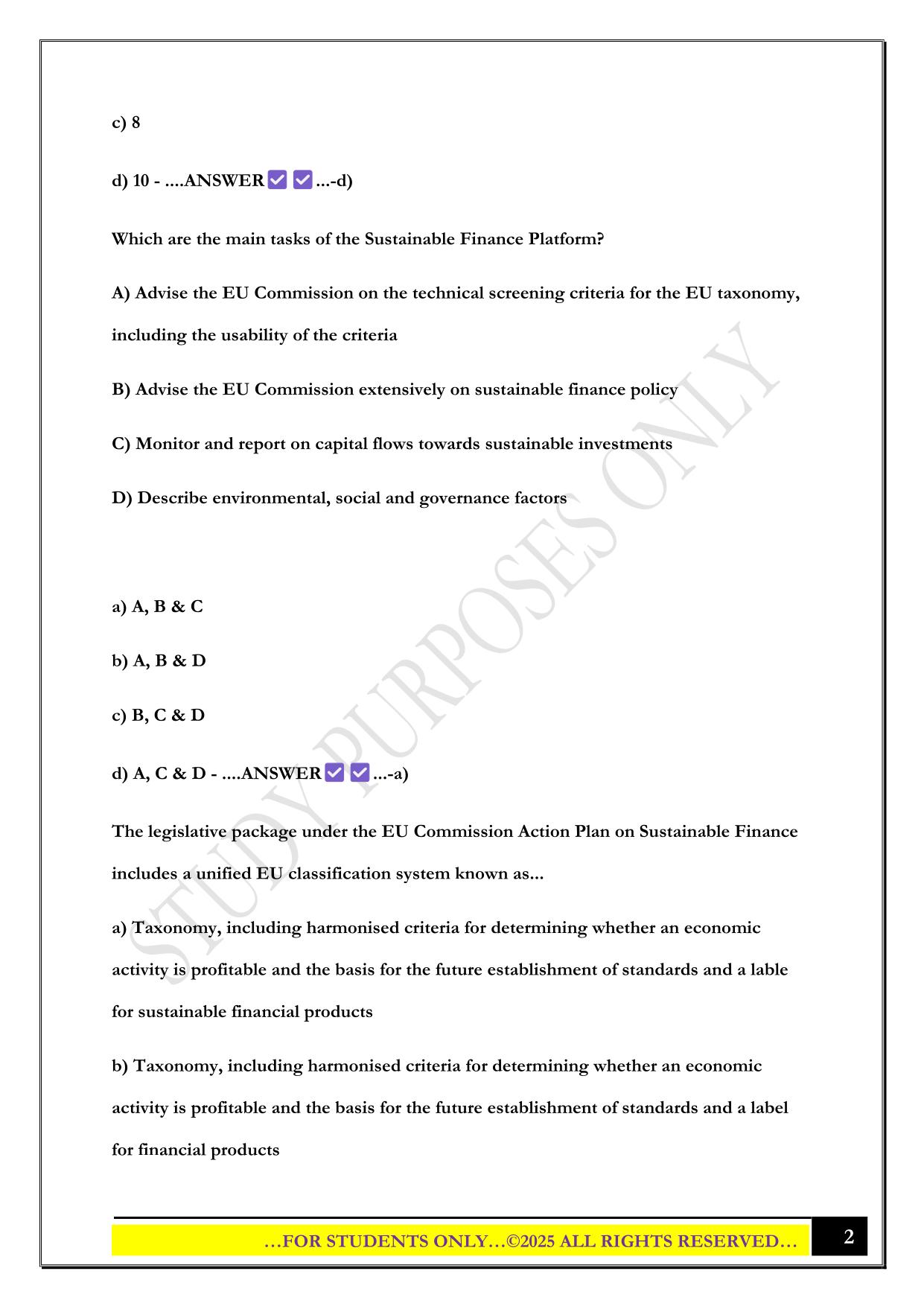 CESGA Module 2 2025 Questions and Answers