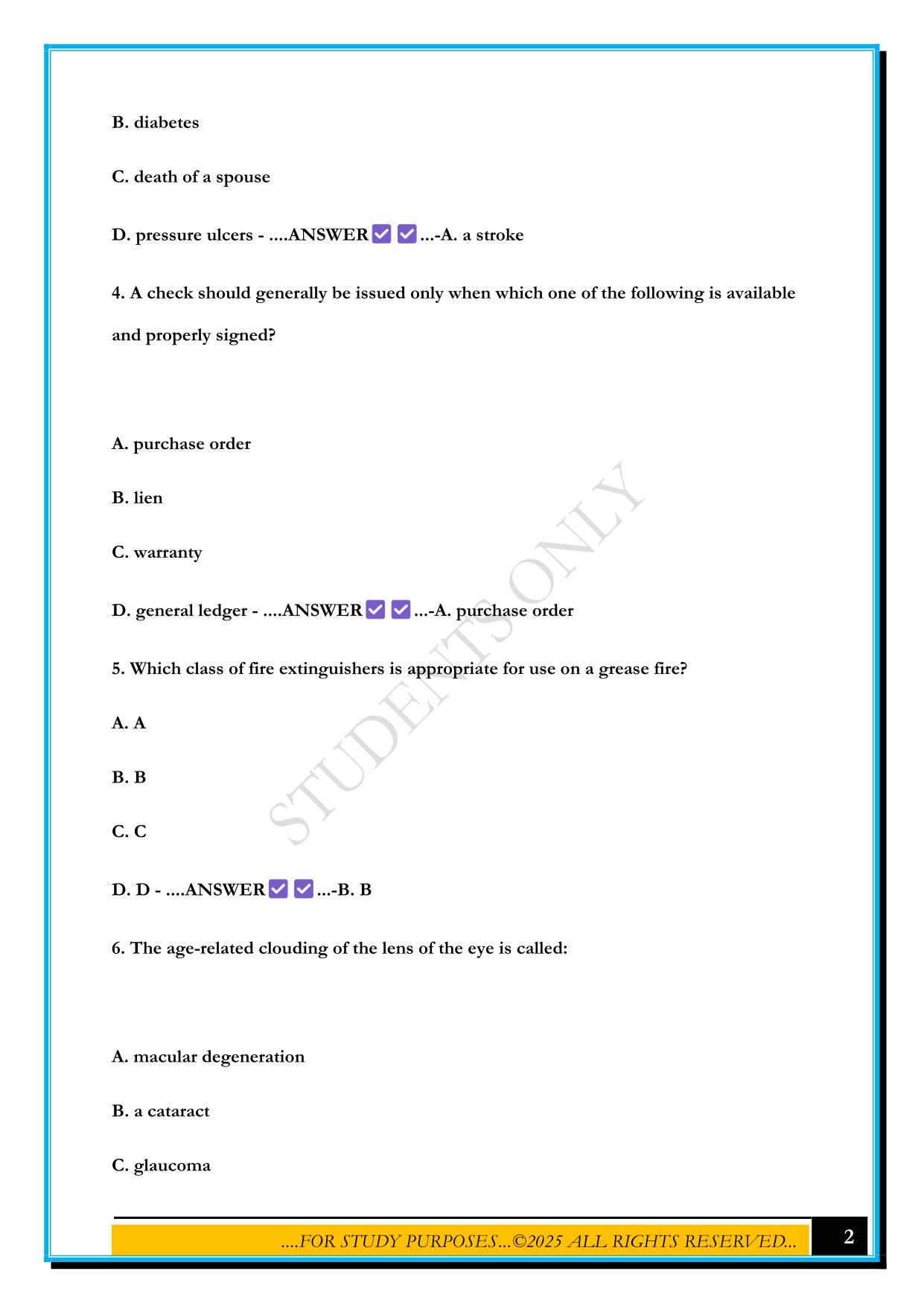 NAB CORE PRACTICE EXAM 110 QUESTIONS 2025 WITH CORRECT ANSWERS