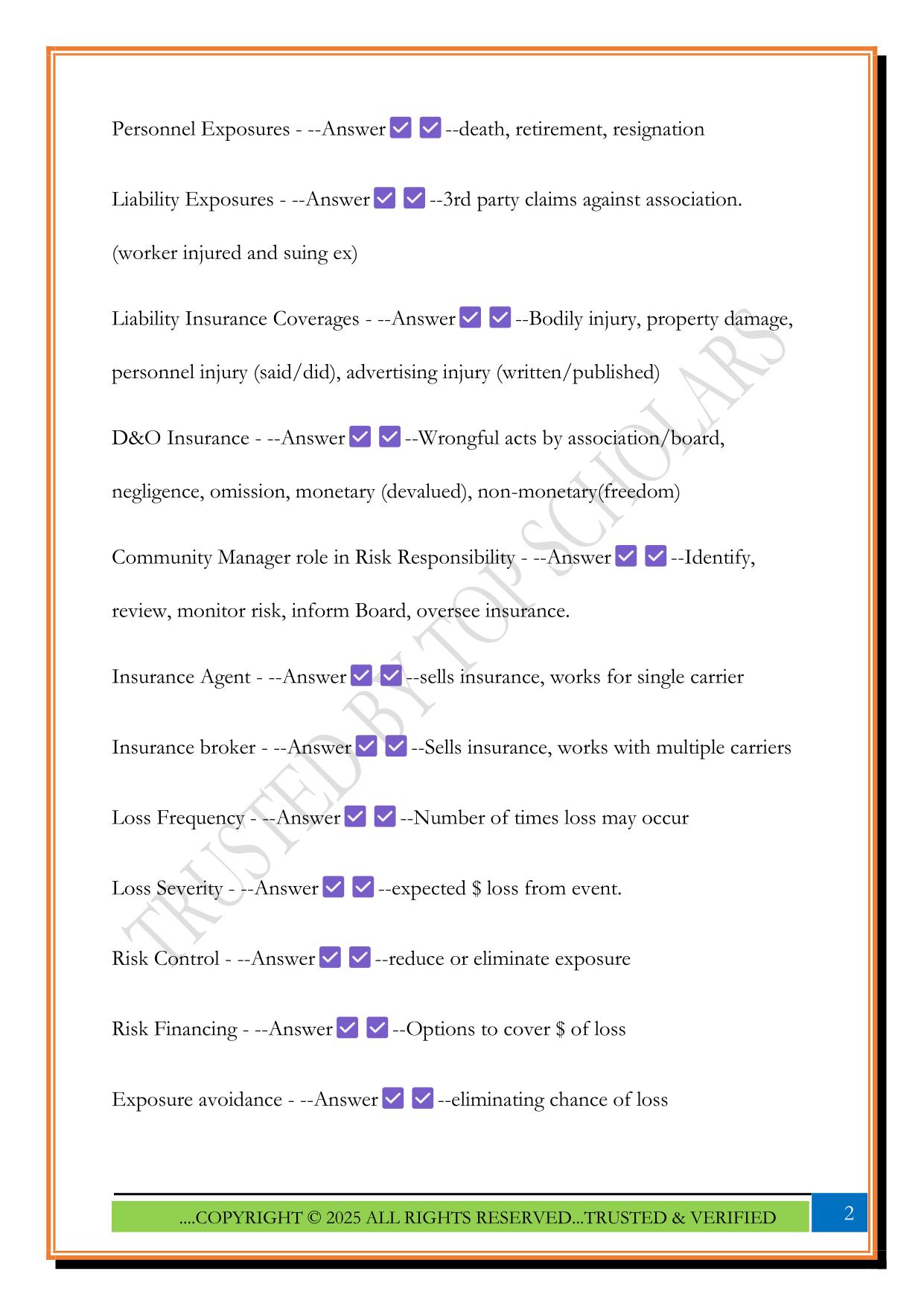 CMCA Exam 2025 Questions and Answers