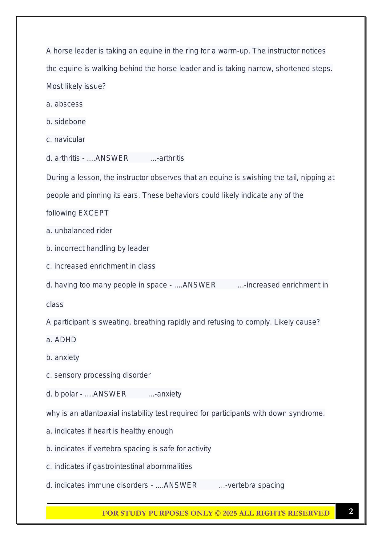 CTRI exam 2025 Questions and Answers