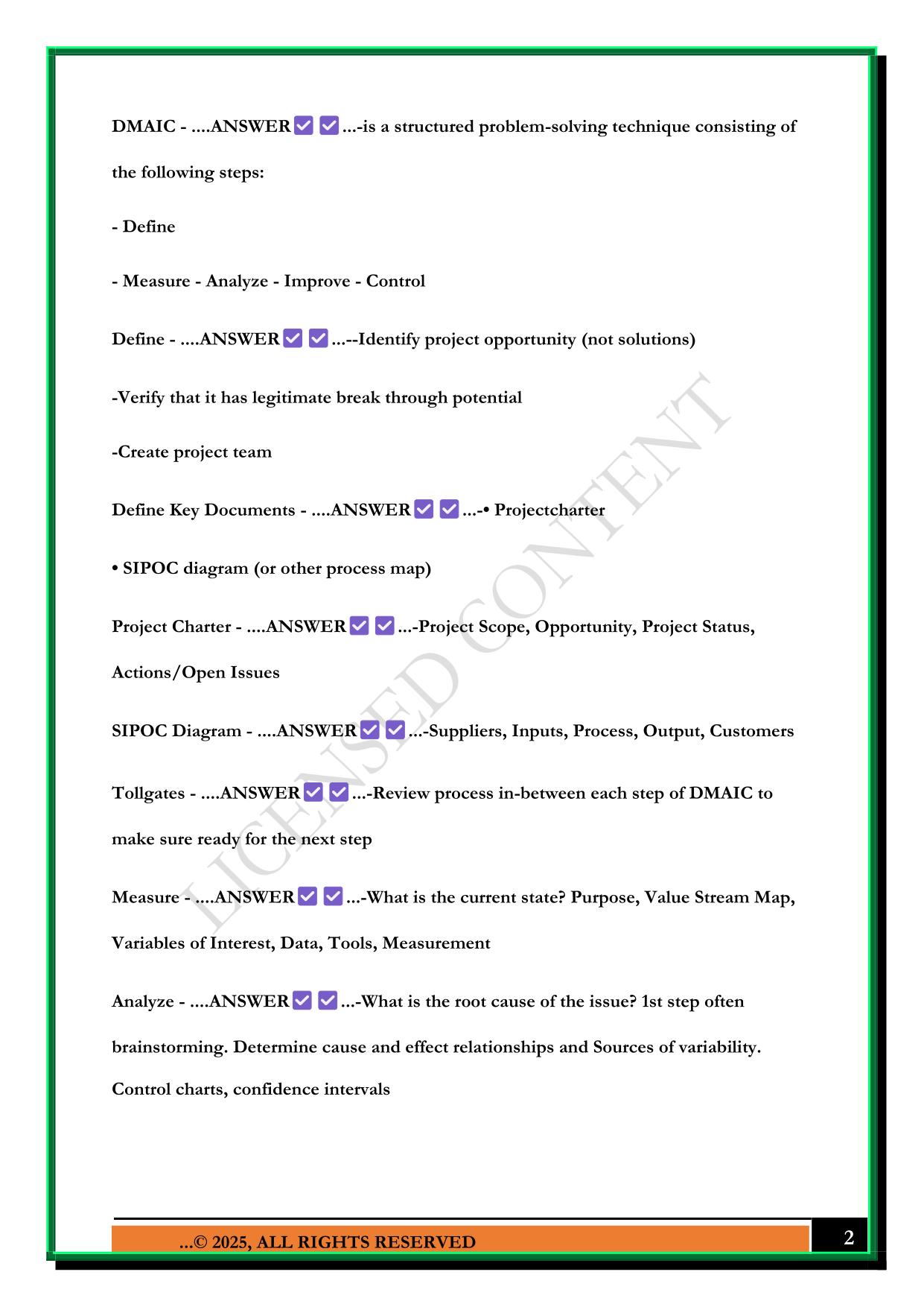 QUALITY ENGINEERING EXAM 2025 QUESTIONS AND ANSWERS