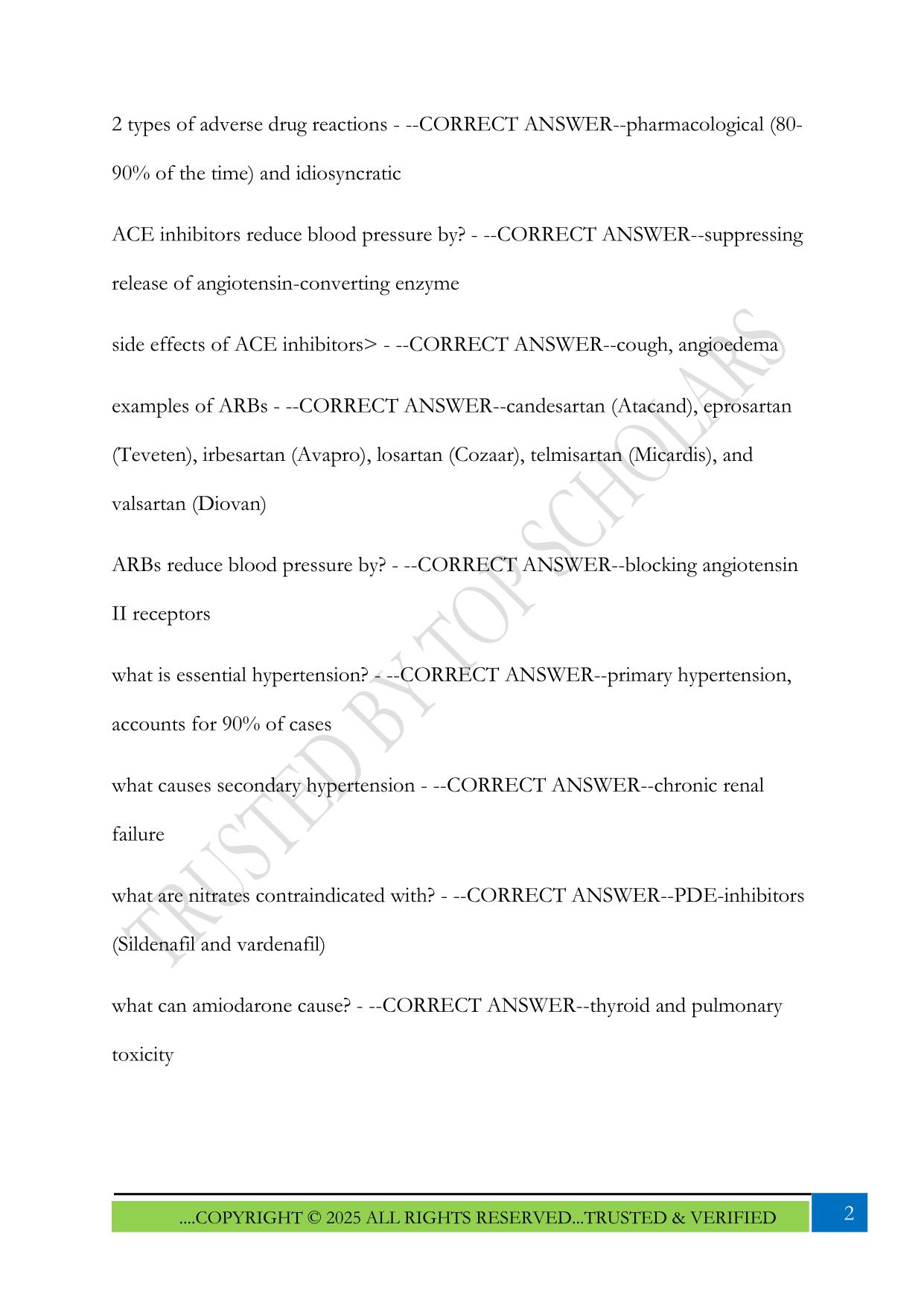NUR 635 Final Exam 2025 Questions and Answers