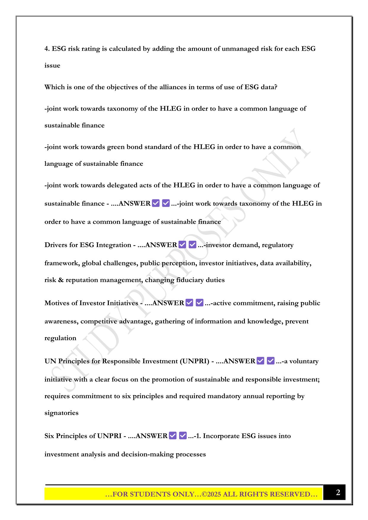 CESGA Exam Questions with Correct Answers