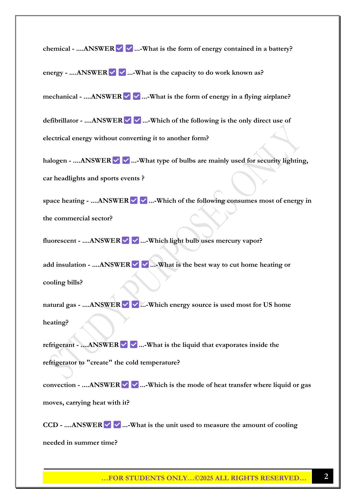EGEE 101 EXAM 1 2025 QUESTIONS AND ANSWERS