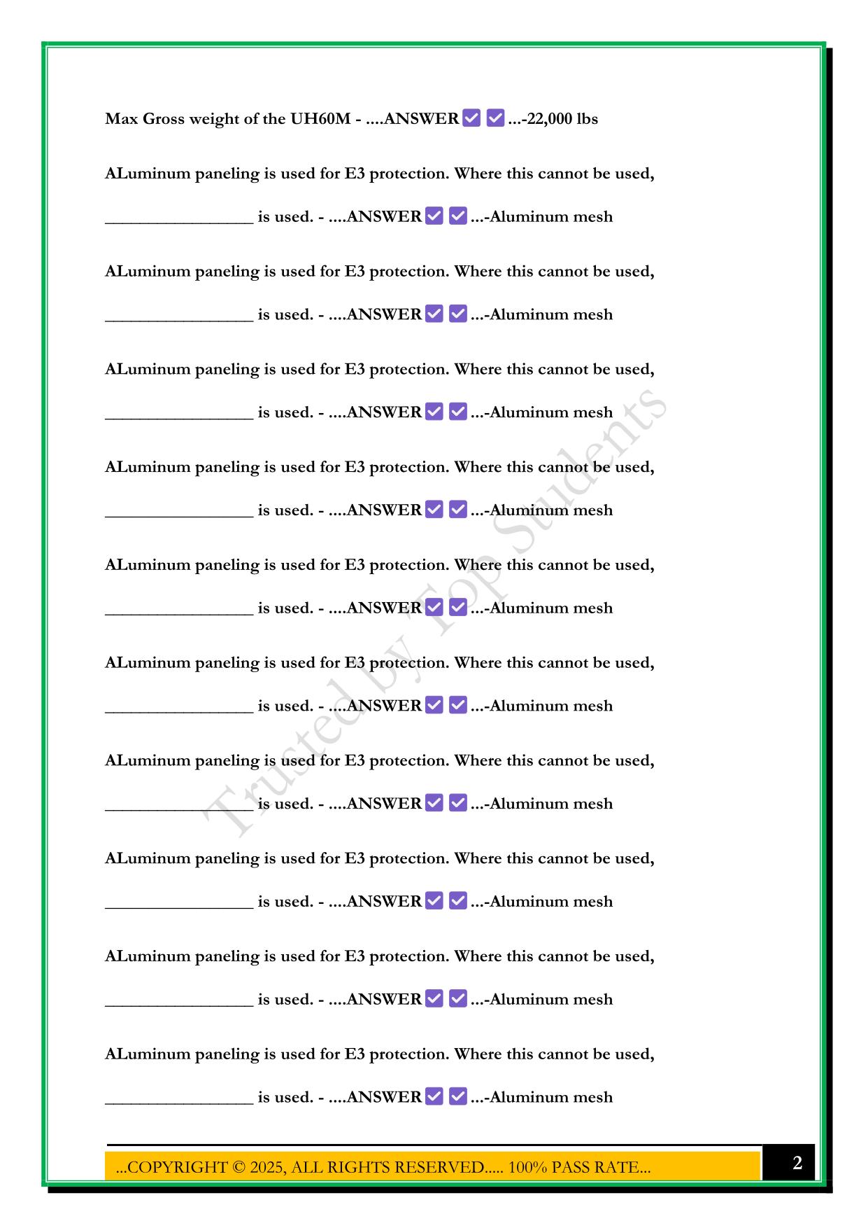 60M GROUND SCHOOL EXAM 1 2025 QUESTIONS AND ANSWERS