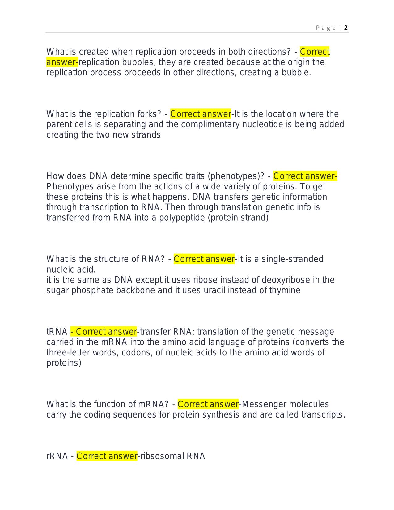 BSC 108 EXAM 3 KENNEDY 2025 QUESTIONS AND ANSWERS.