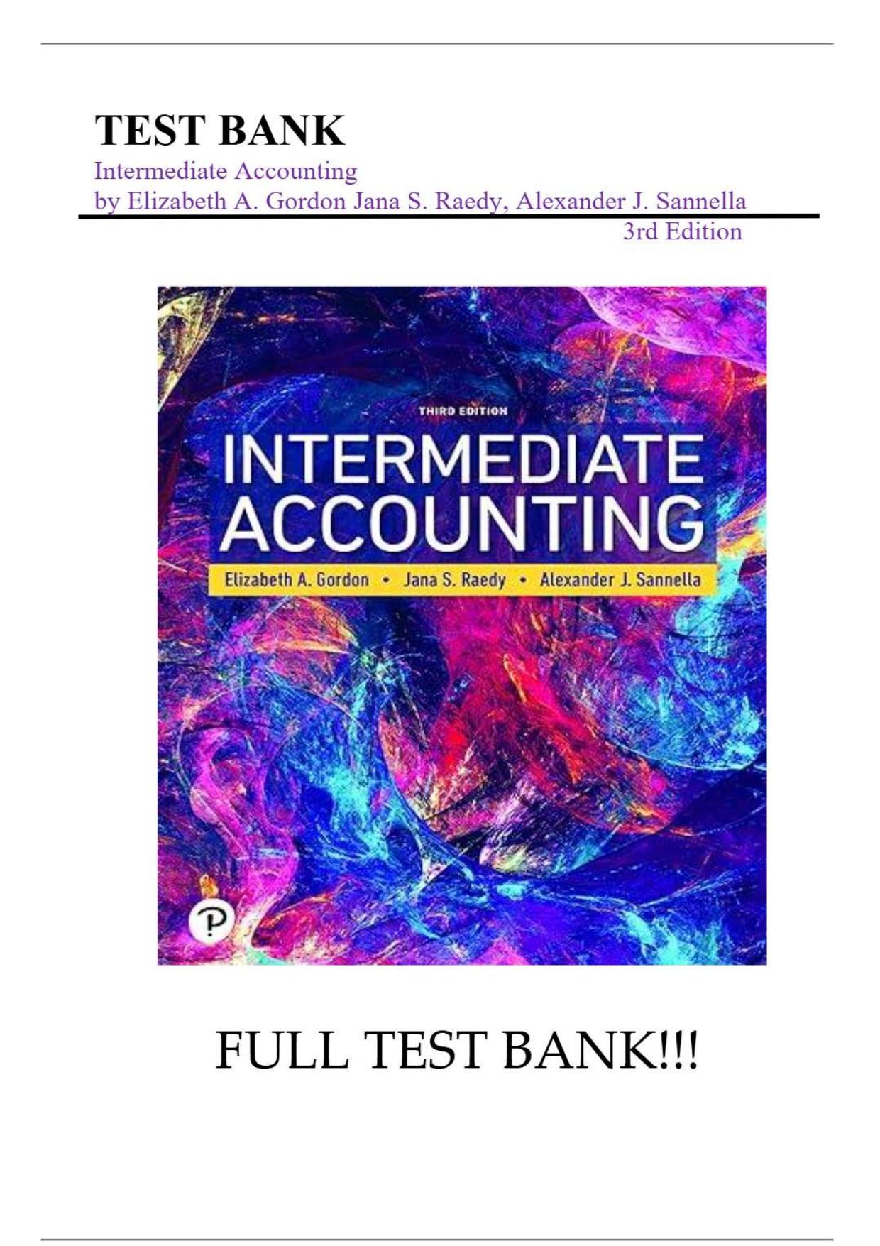 TestBank for Intermediate Accounting Exam Questions and Answers 100% Pass Updated 2025/2026