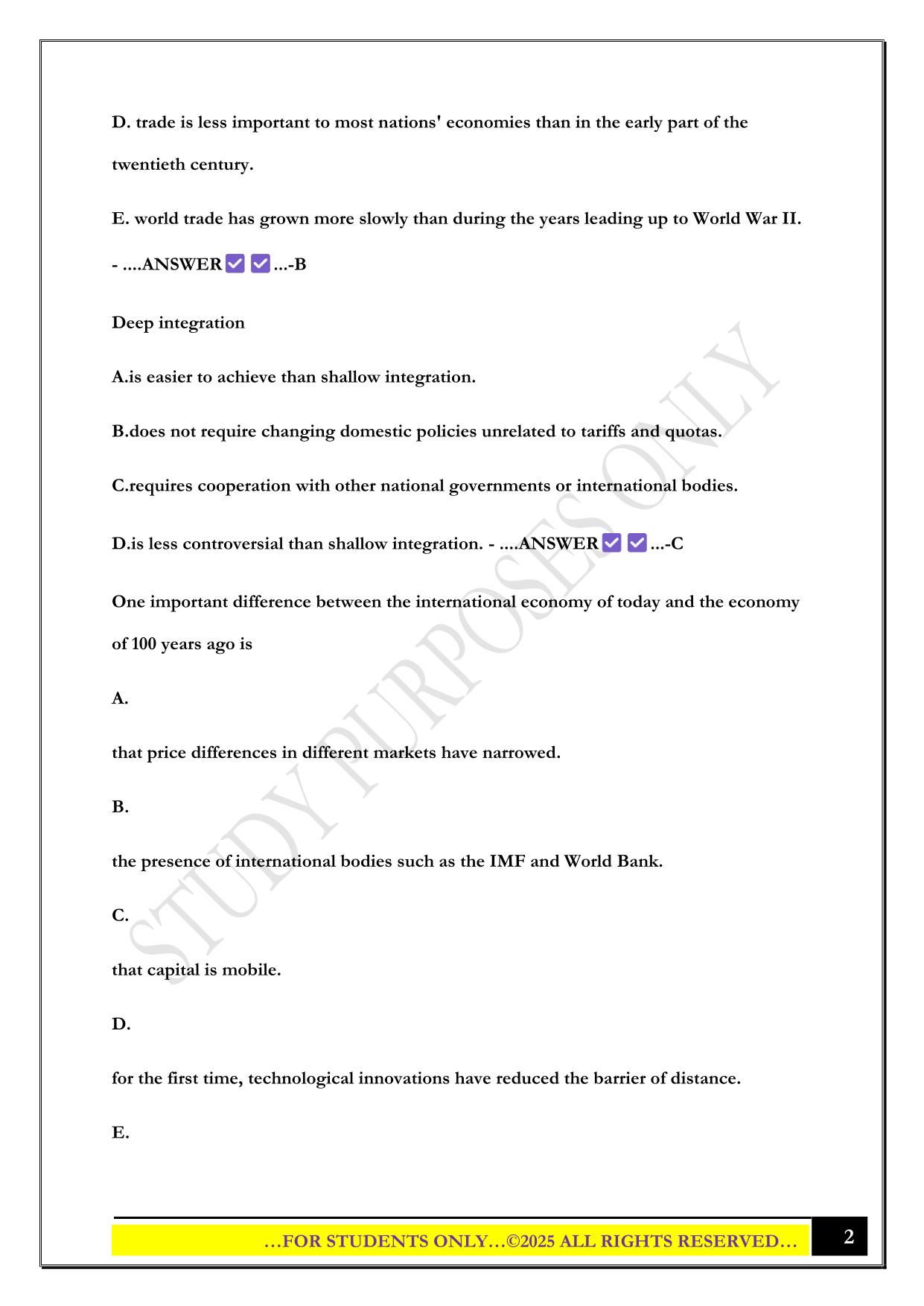ECO 336 USM Midterm Exam 2025 Questions and Answers