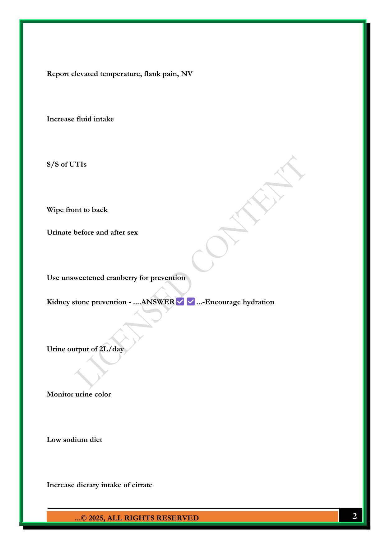 NUR 661 - TEST 4 2025 QUESTIONS AND ANSWERS