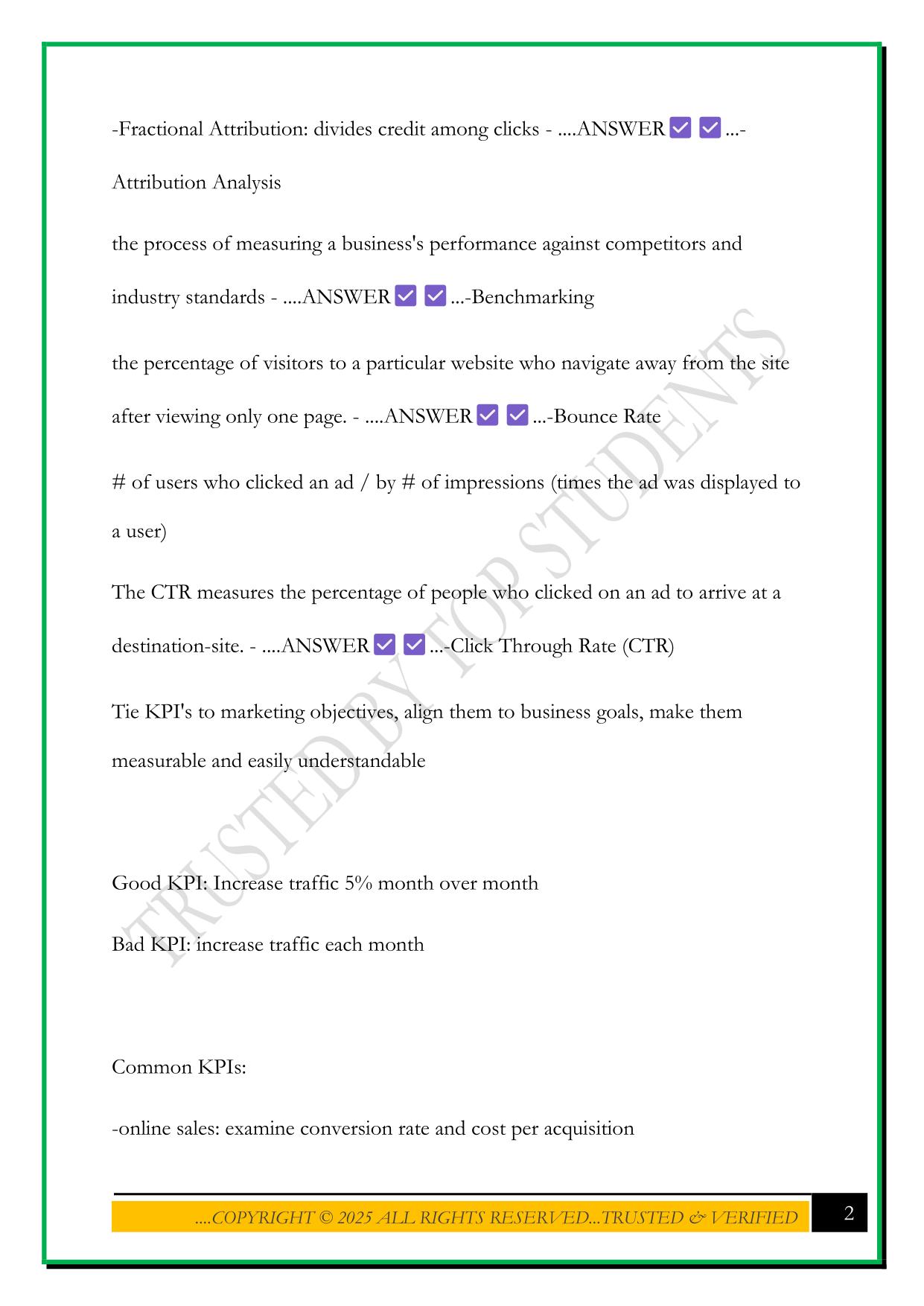 AMA DIGITAL MARKETING PROFESSIONAL EXAM 2025 QUESTIONS AND ANSWERS
