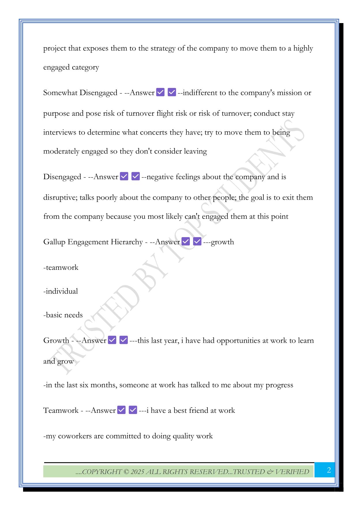 HRMN 3420 Final Exam Study guide 2025 Questions and Answers