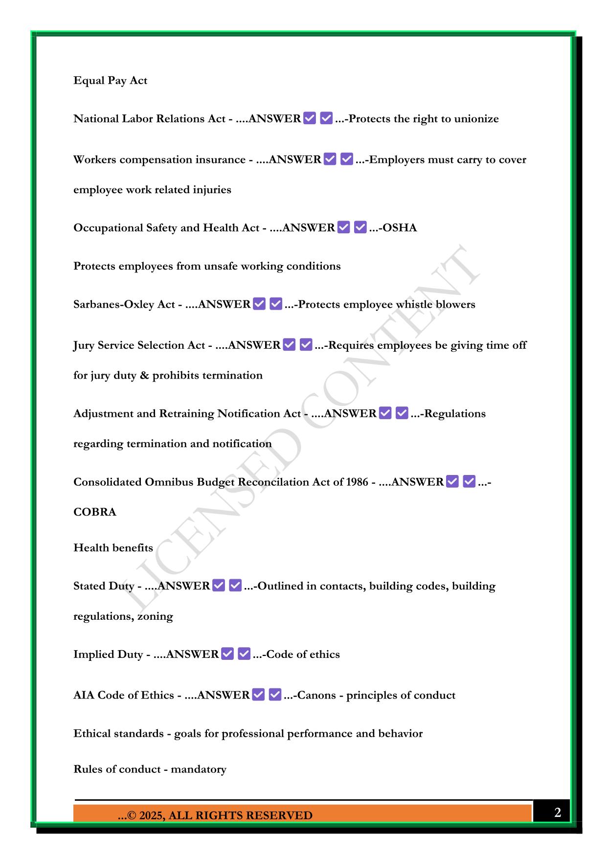 ARE 5.0 PRACTICE MANAGEMENT EXAM 2025 QUESTIONS AND ANSWERS
