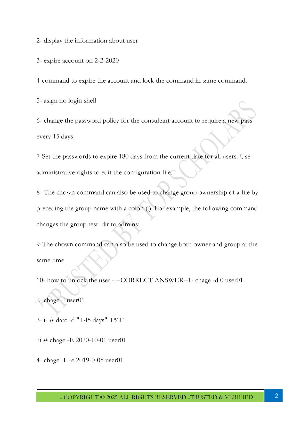 RHCSA Exam 2025 Questions and Answers
