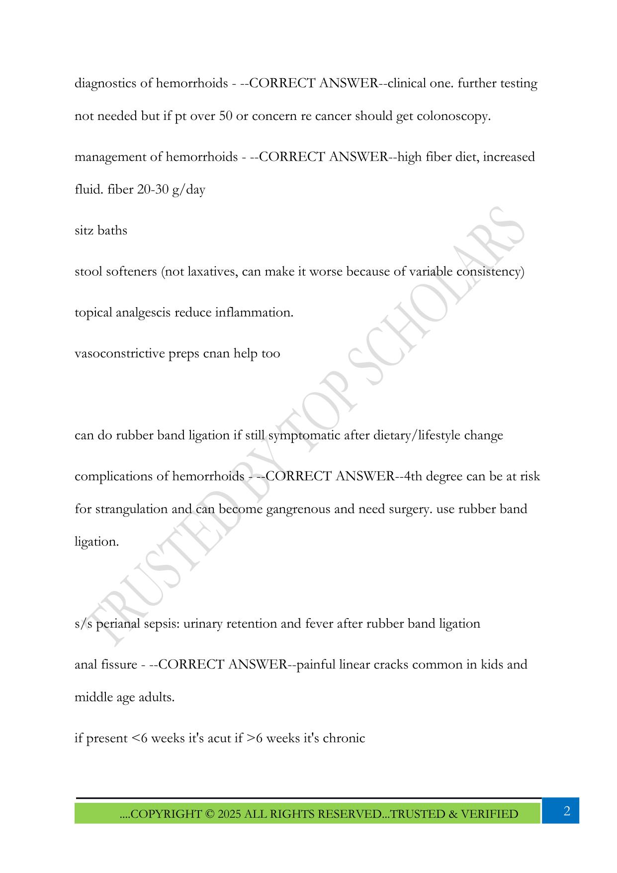 NSG 555 Quiz 2 module 3 GI/GU 2025 Questions and Answers