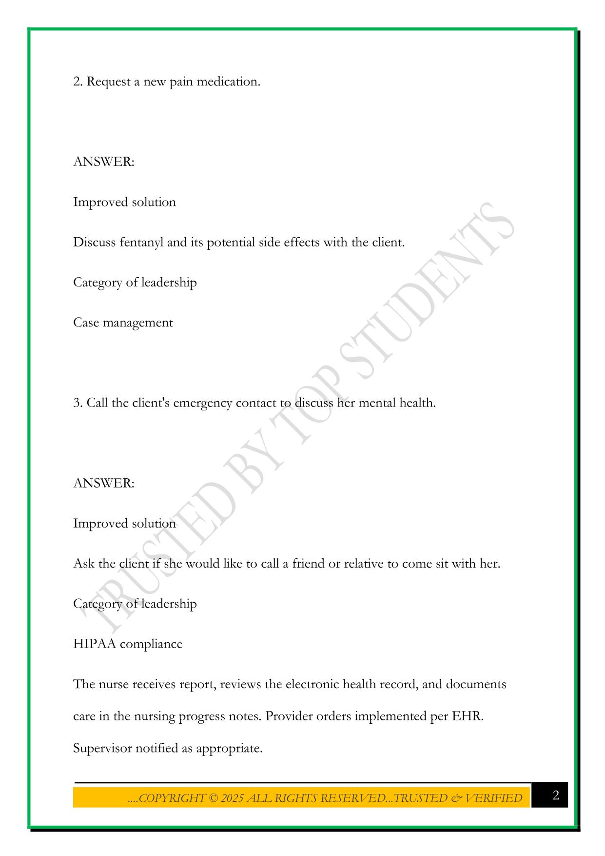 NURSING PRACTICE NGN QUESTIONS 2025 WITH CORRECT ANSWERS