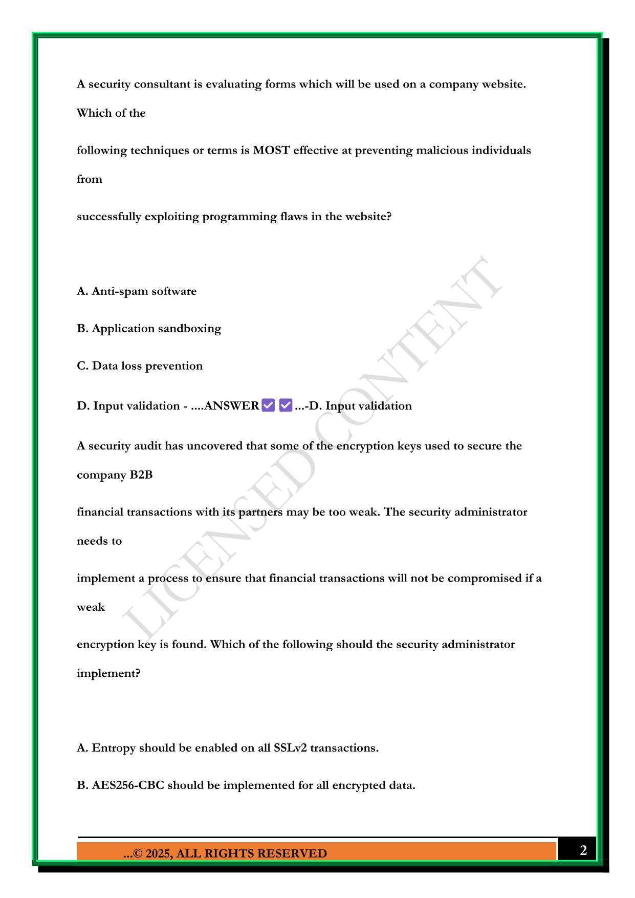 CASP 1 EXAM 2025 QUESTIONS AND ANSWERS