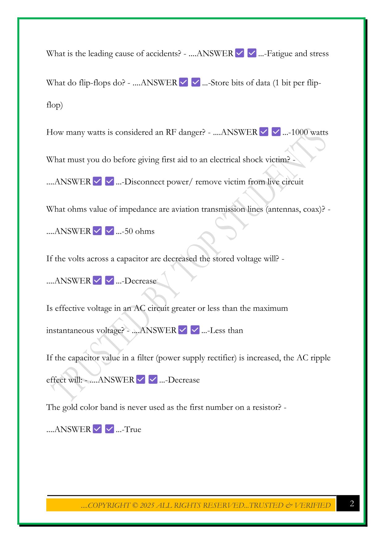 NCATT EXAM 2025 QUESTIONS AND ANSWERS