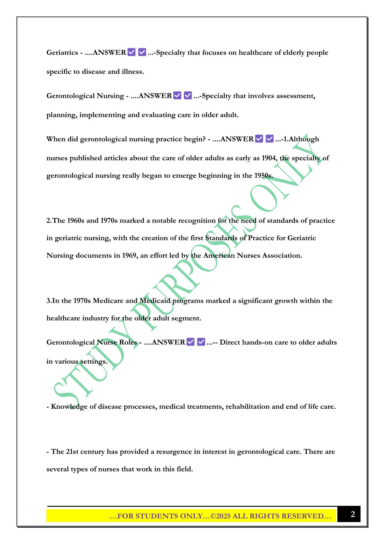 NCOA - Module 1 review 2025 Questions and Answers