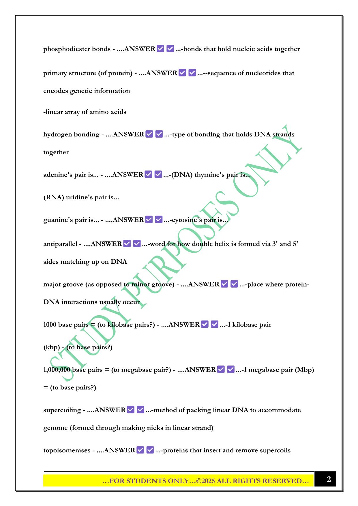 Brock Biology of Microorganisms - Chapter 4 Exam 2025 Questions and Answers