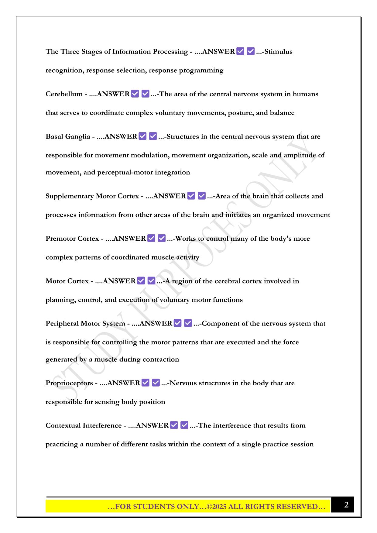 P212 Exam 4 2025 Questions and Answers