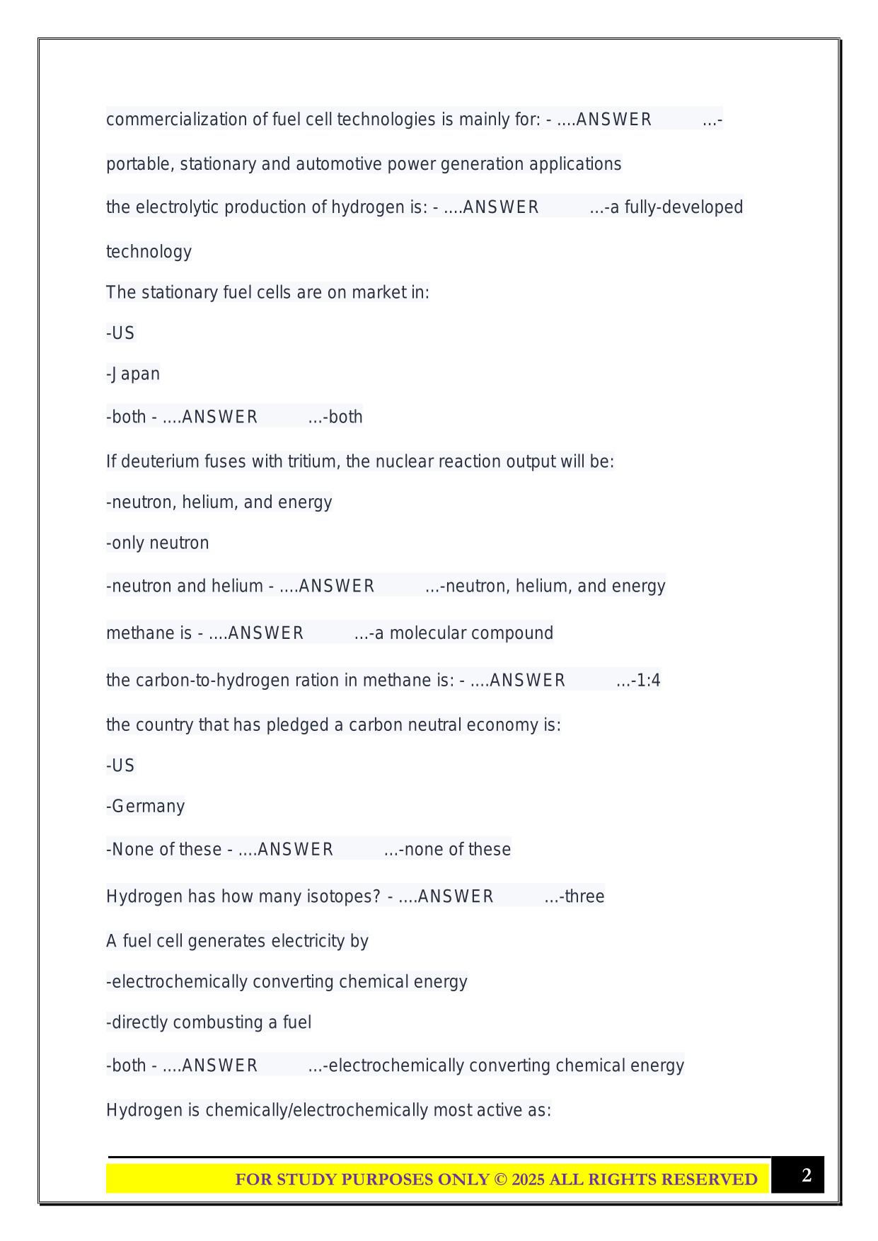EGEE 420 EXAM 1 2025 QUESTIONS AND ANSWERS