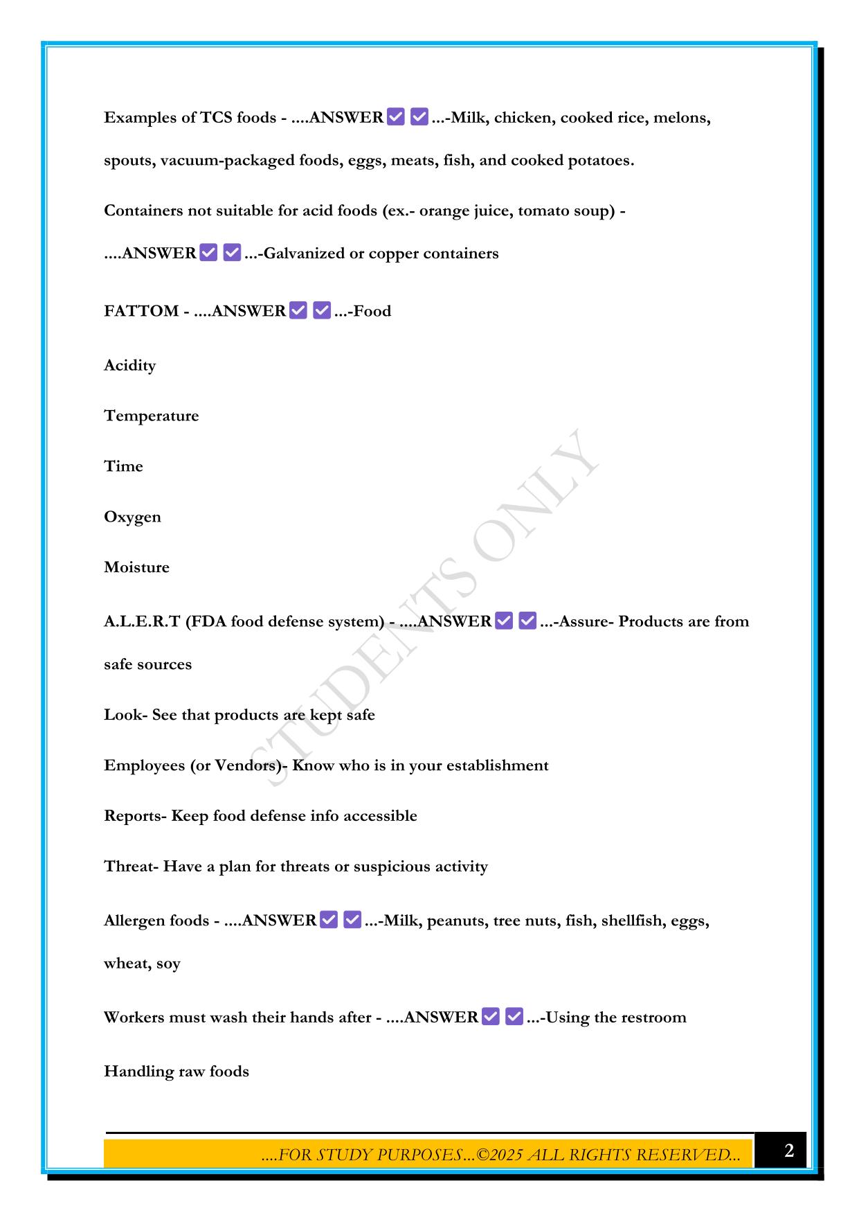 TAP SERIES STUDY SET 2025 QUESTIONS AND ANSWERS